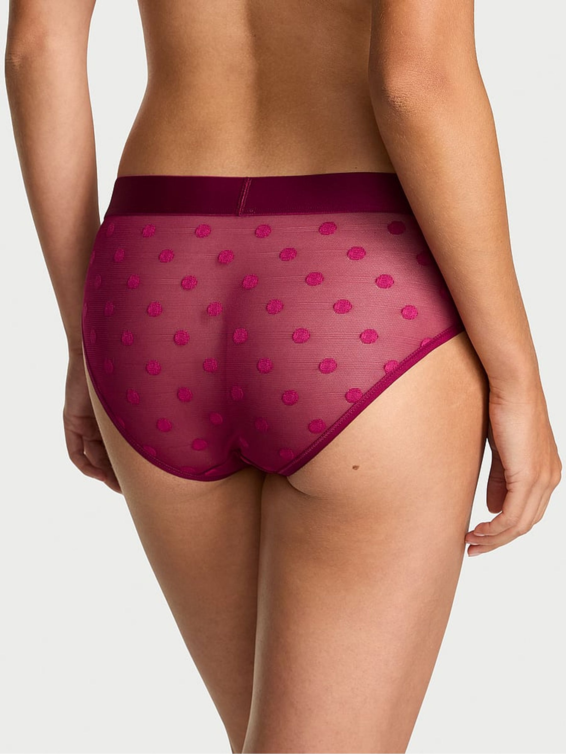 Fresh Jam Purple Hipster Sheer Logo Knickers - Image 2 of 3