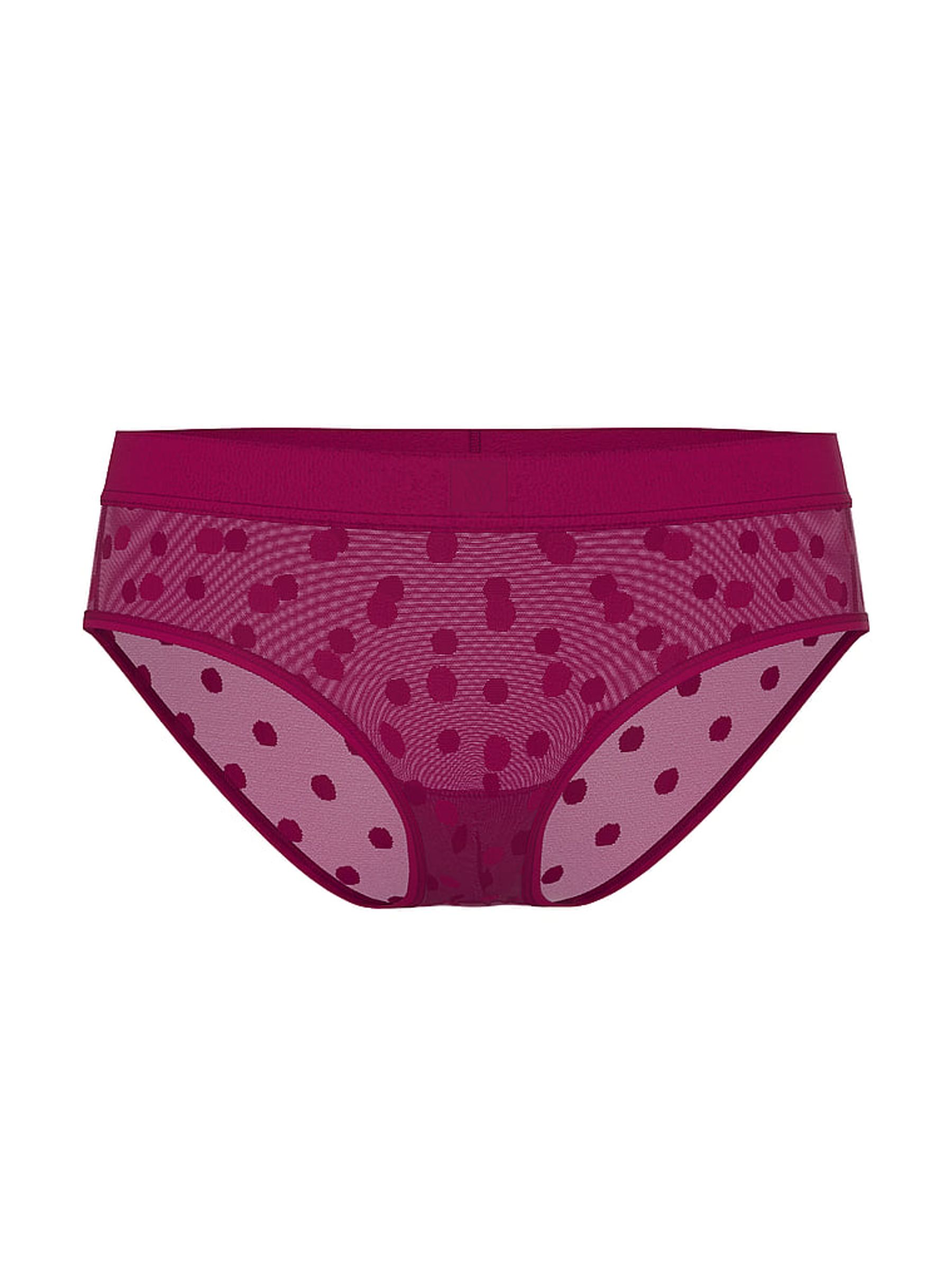 Fresh Jam Purple Hipster Sheer Logo Knickers - Image 3 of 3