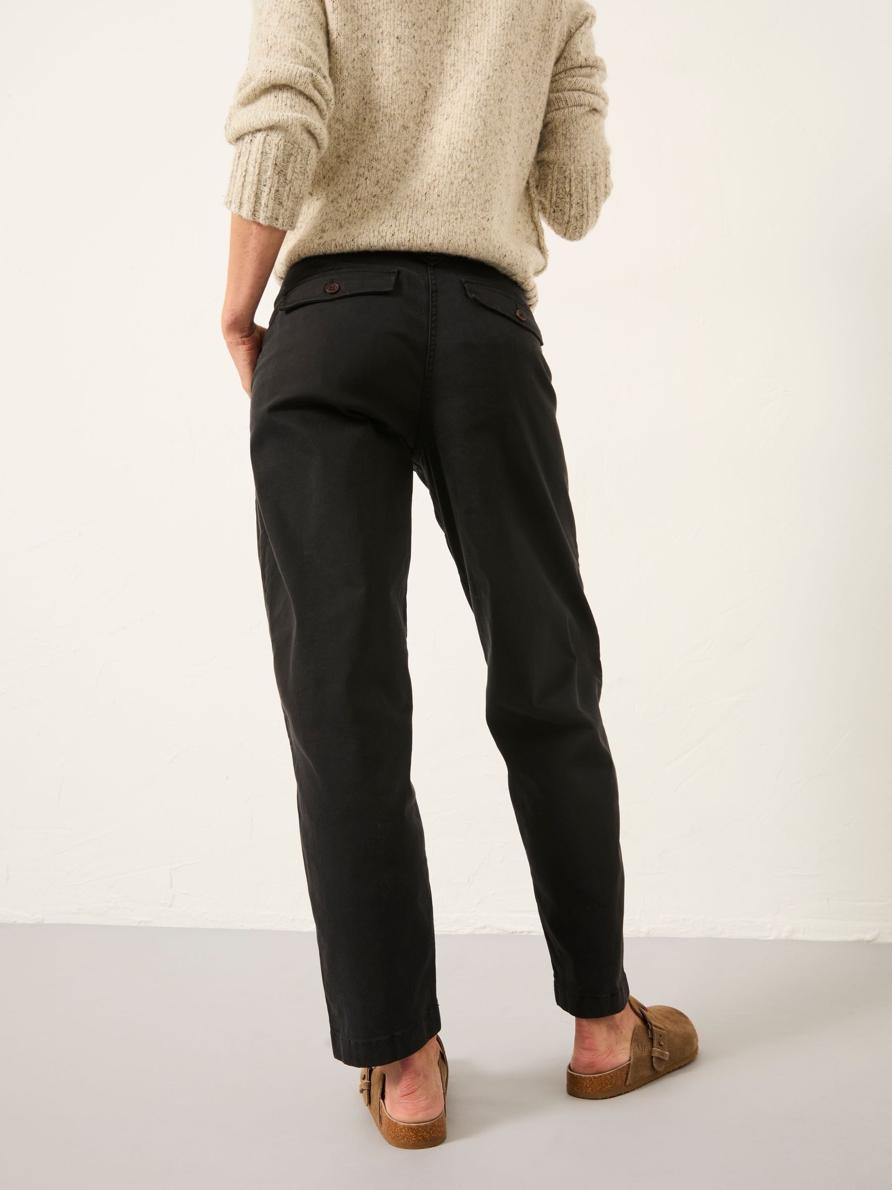 Ottilie Black Tapered Leg Trouser - Image 2 of 6