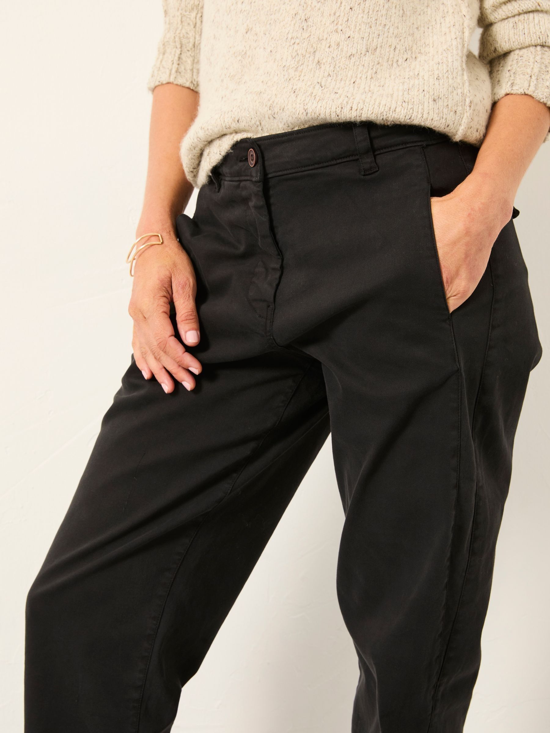 Ottilie Black Tapered Leg Trouser - Image 5 of 6
