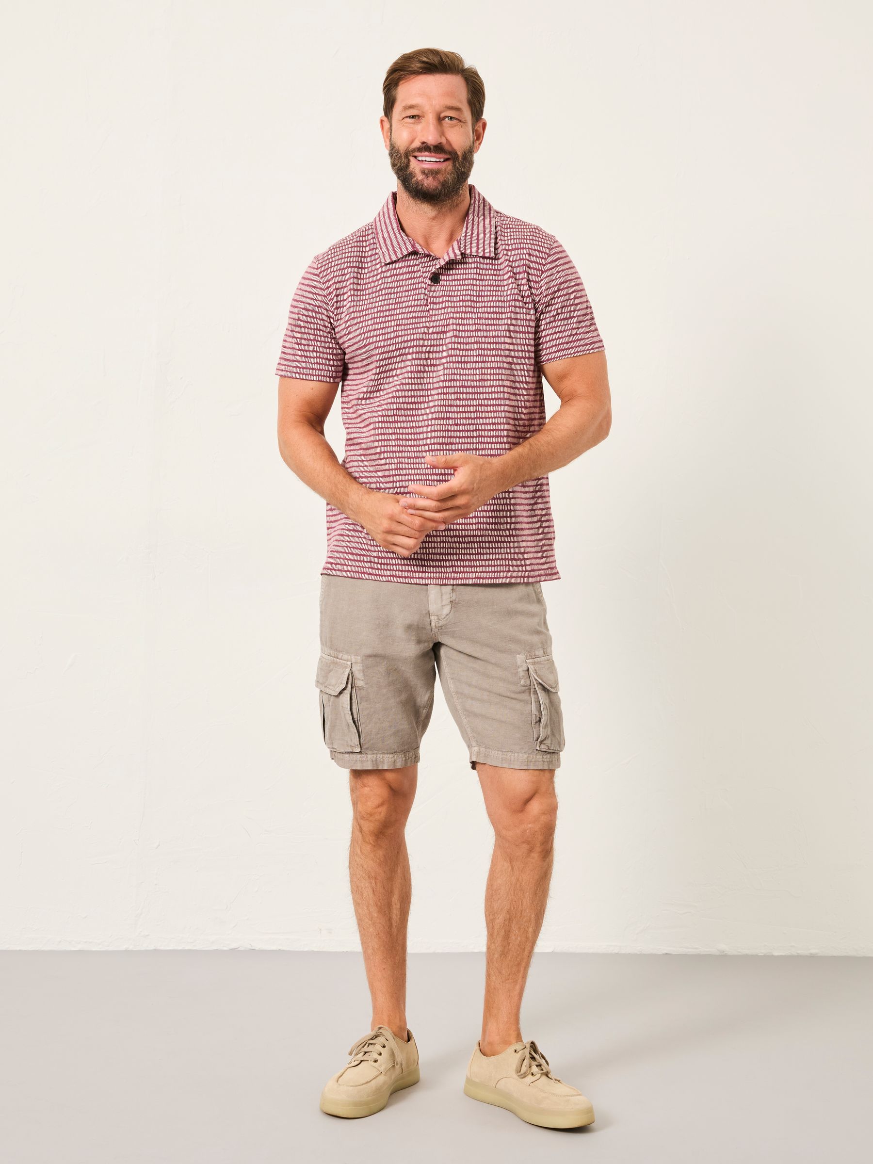 Mark Purple Pattern Polo - Image 3 of 6