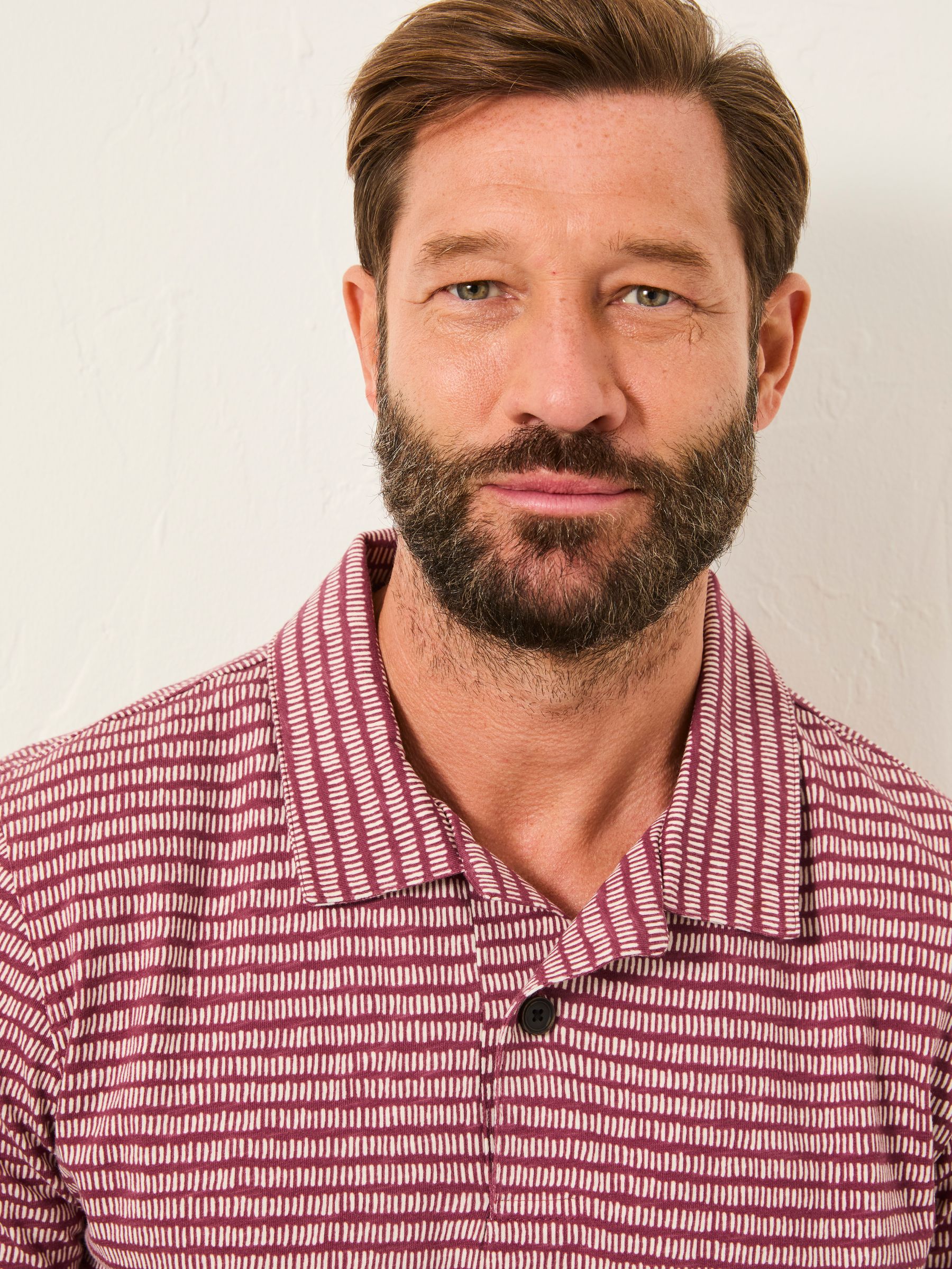 Mark Purple Pattern Polo - Image 4 of 6