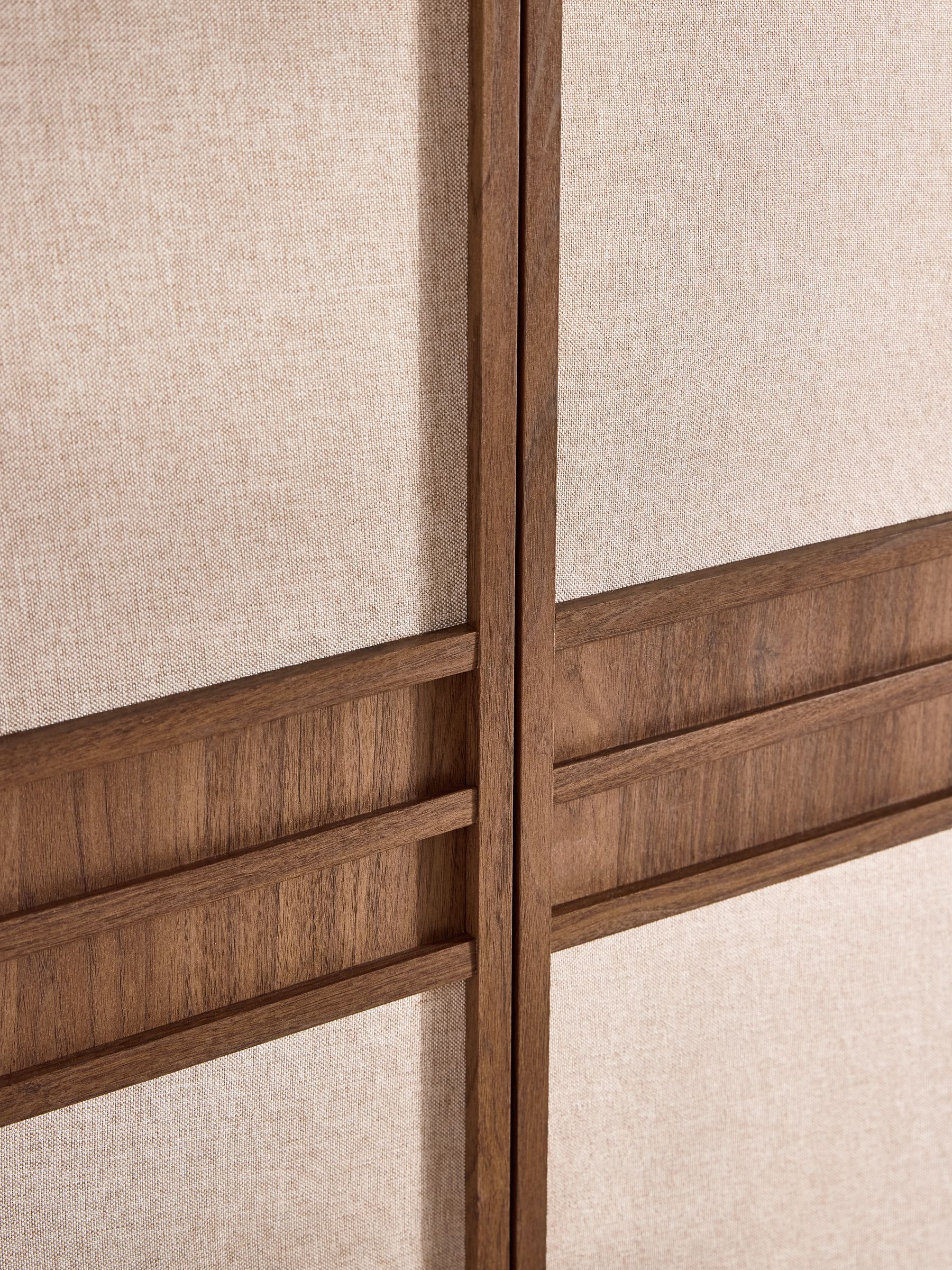 Almelo Double Wardrobe in Dark Wood Effect - Image 4 of 6