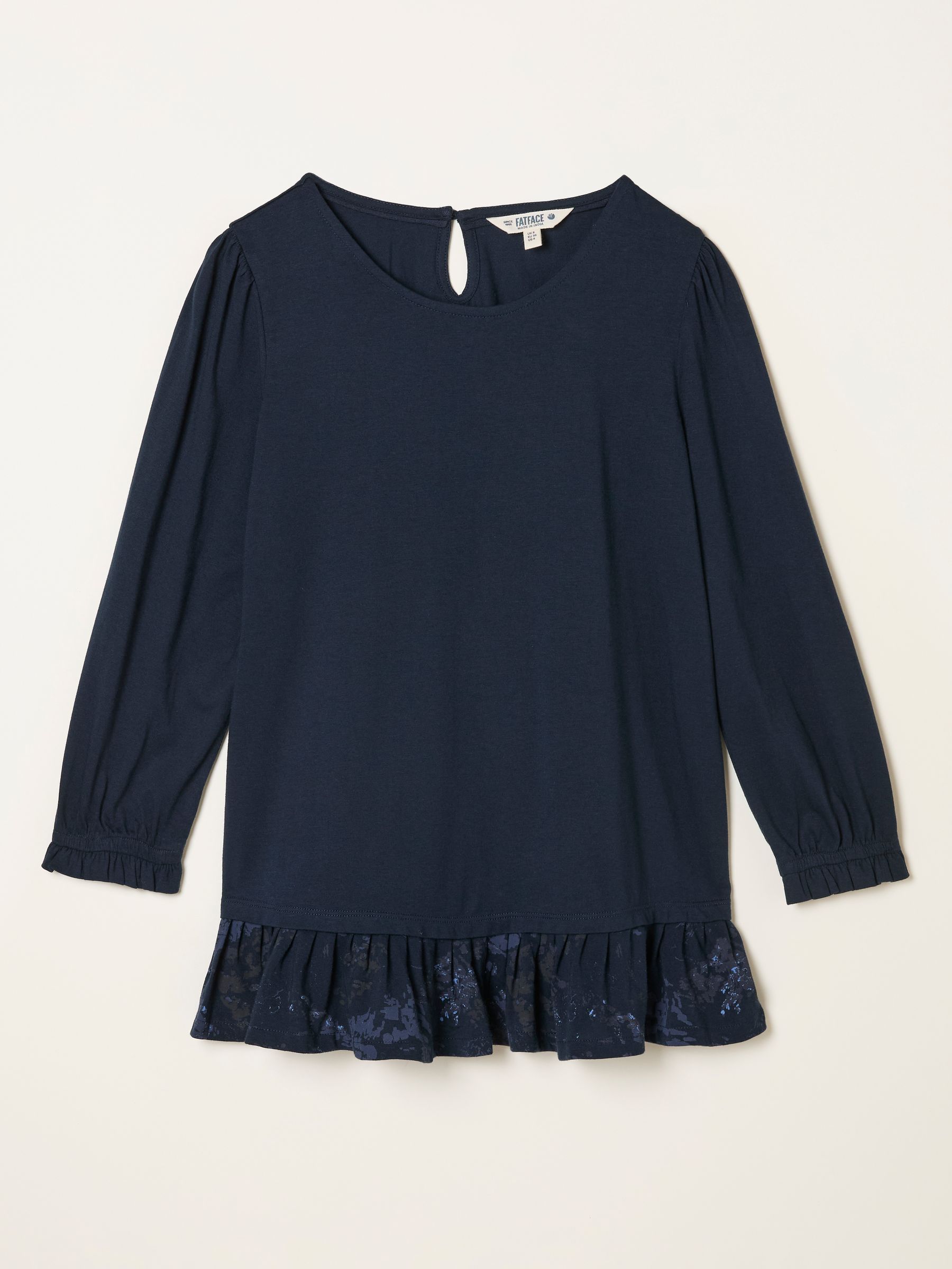 Kai Navy Peplum Top - Image 6 of 6 Kai Navy Peplum Top - Image 6 of 6