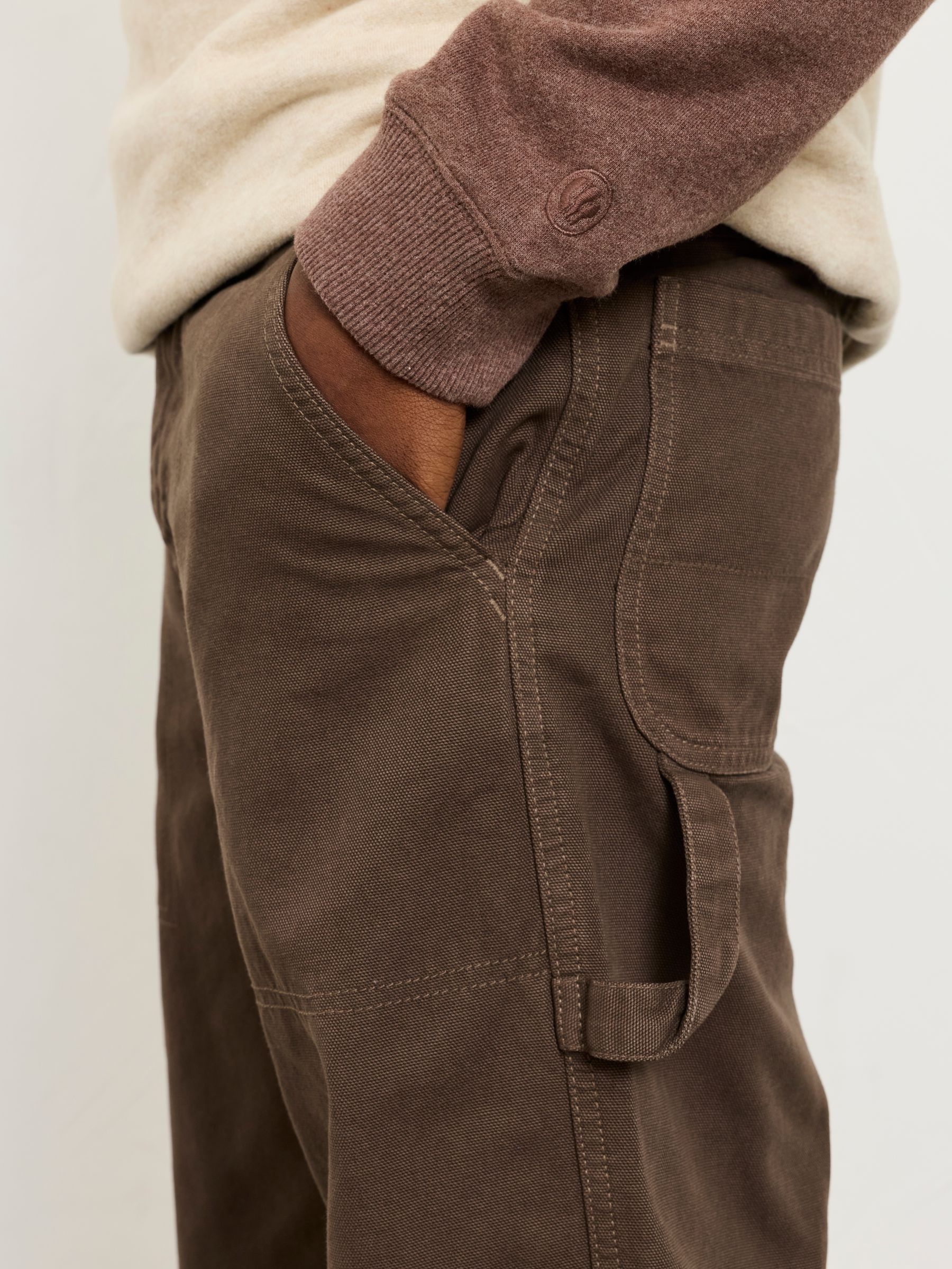 Light Brown Iver Utility Trousers - Image 3 of 7