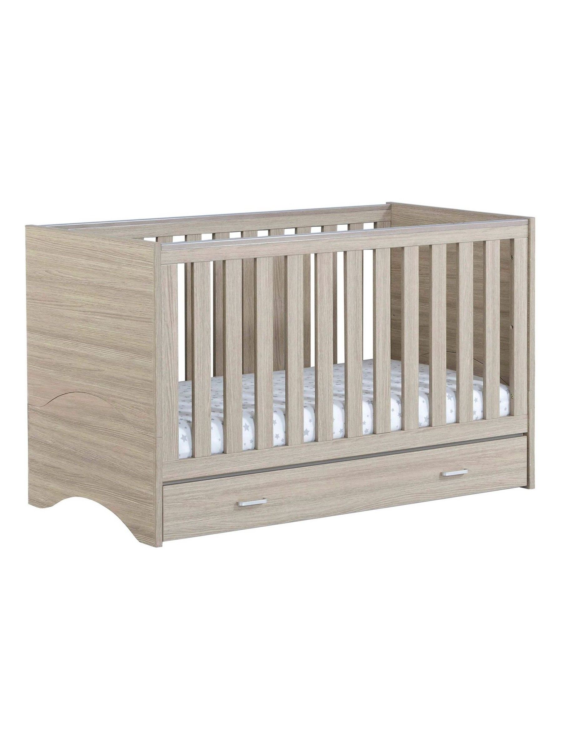 Babymore Brown Veni Cot Bed With Drawer - Image 4 of 4