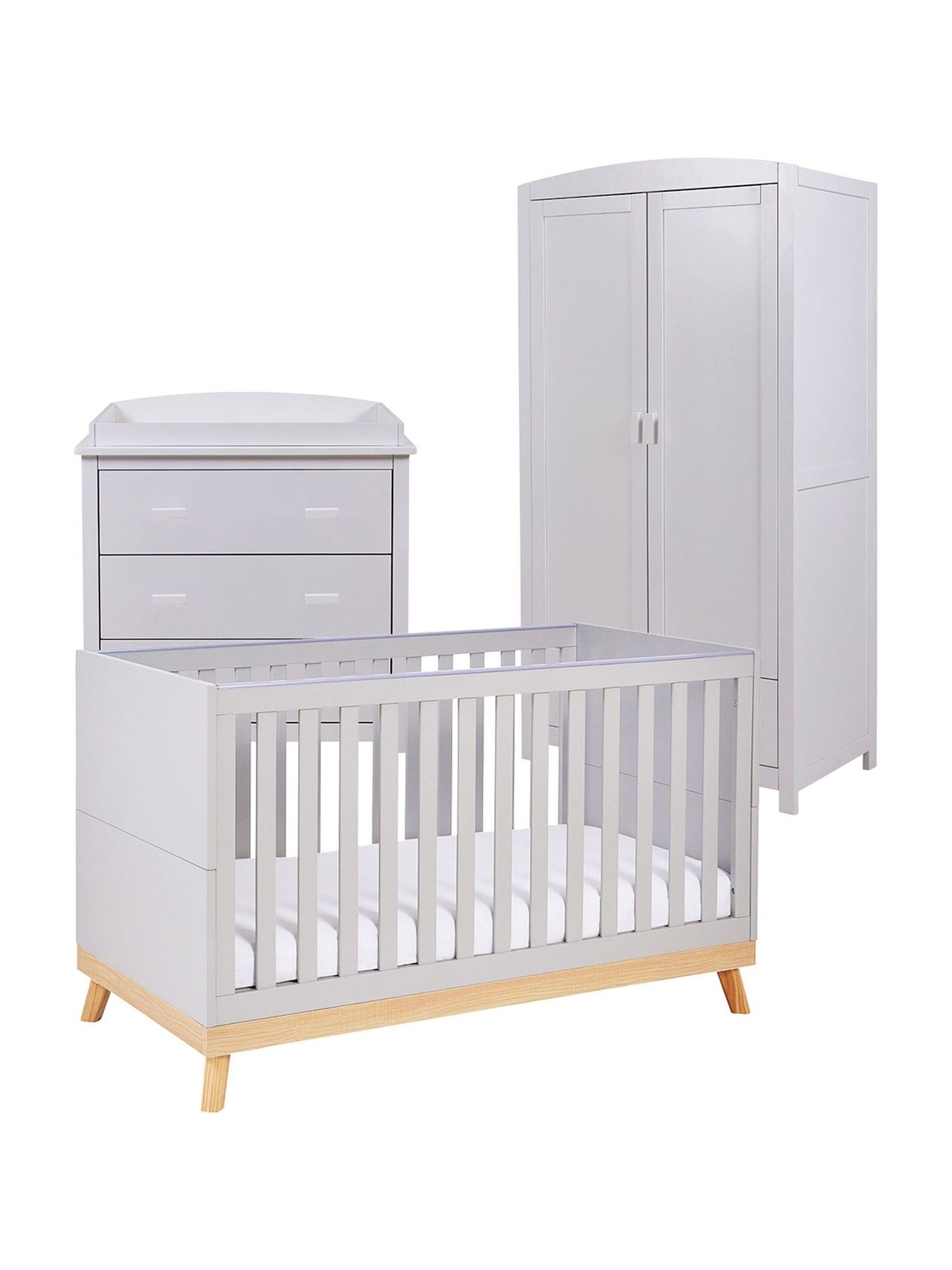 Babymore Grey Mona Universal Furniture Set 3 Piece - Image 6 of 6