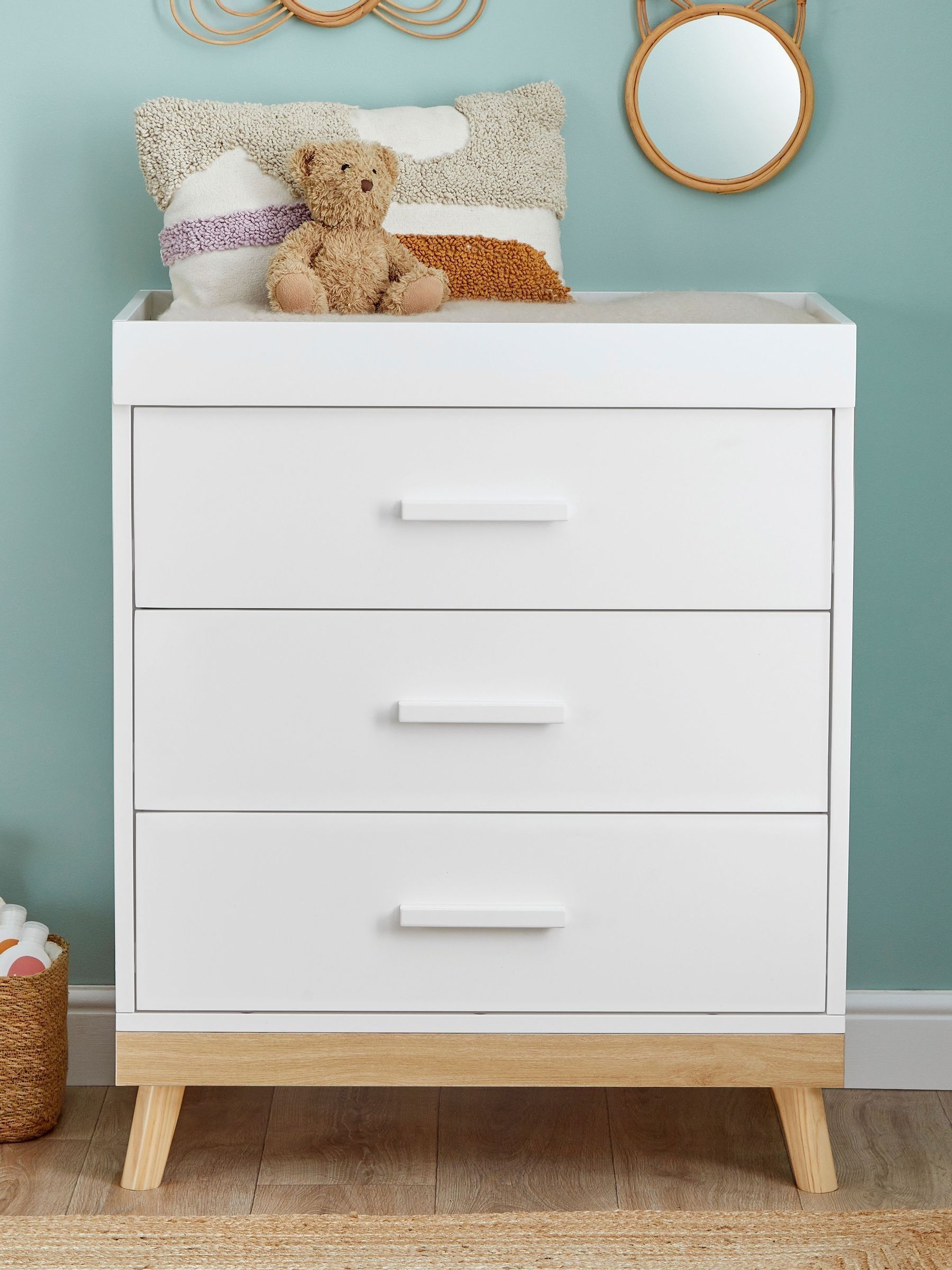Babymore White Mona Nursery Chest Changer - Image 2 of 3