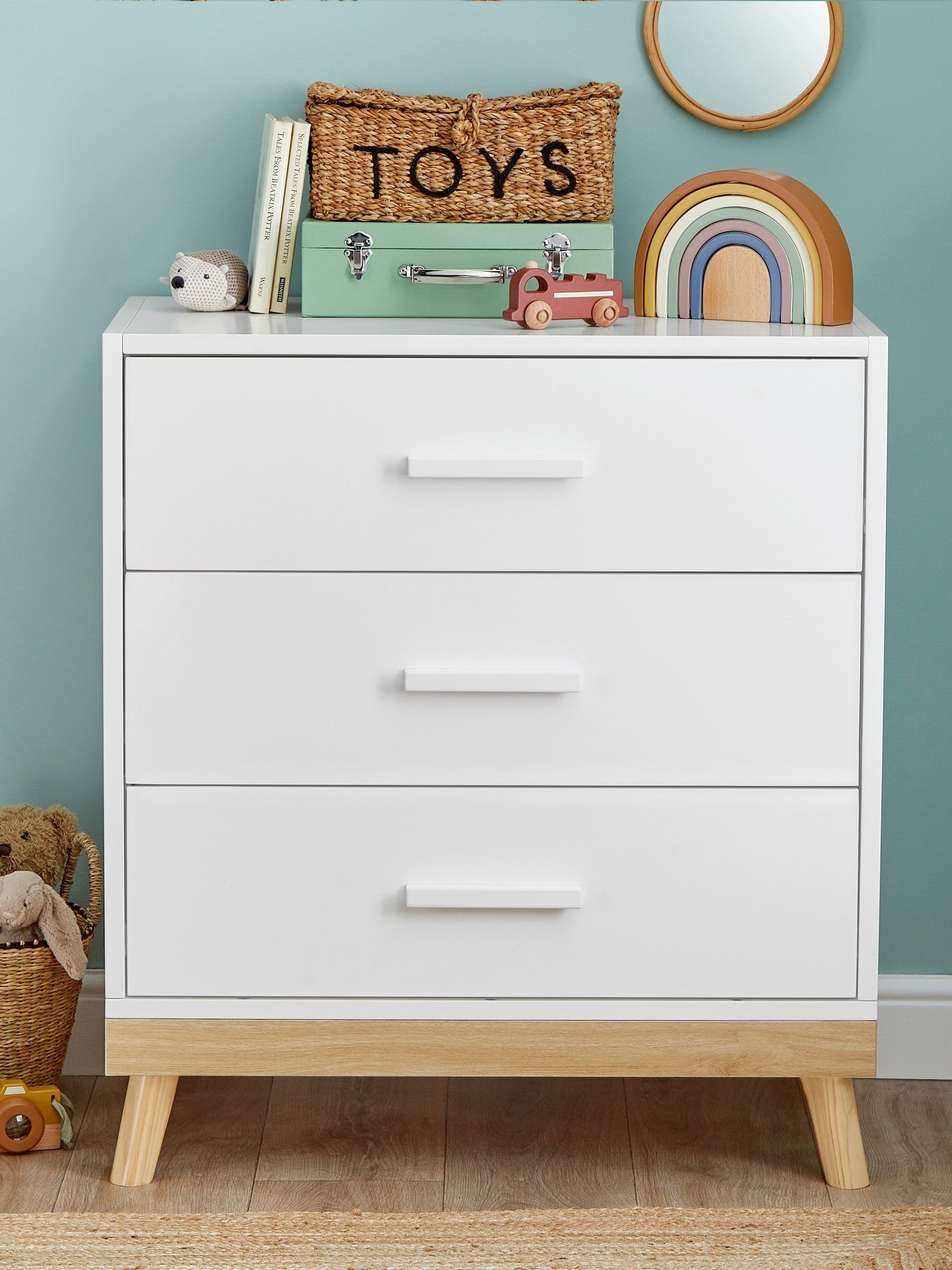 Babymore White Mona Nursery Chest Changer - Image 3 of 3