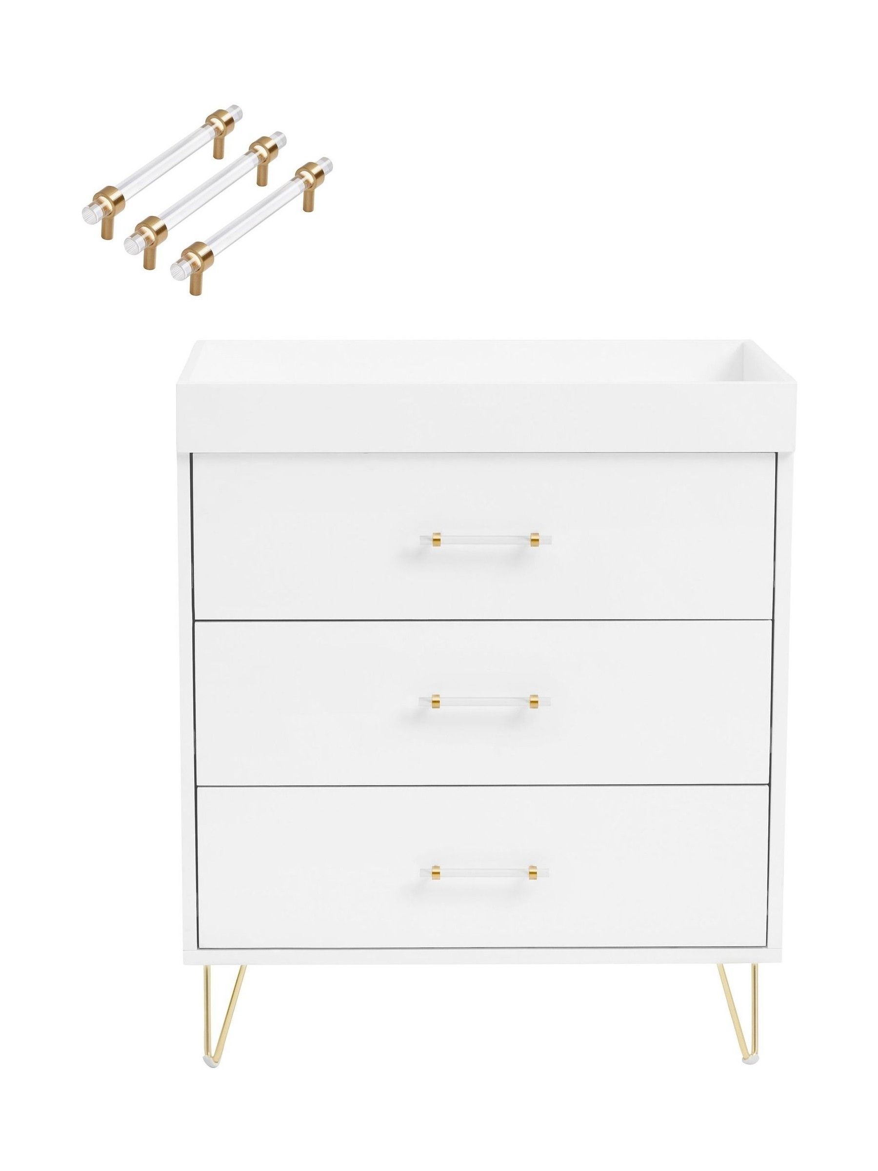 Babymore Acrylic Kimi Nursery Chest Changer - Image 4 of 4