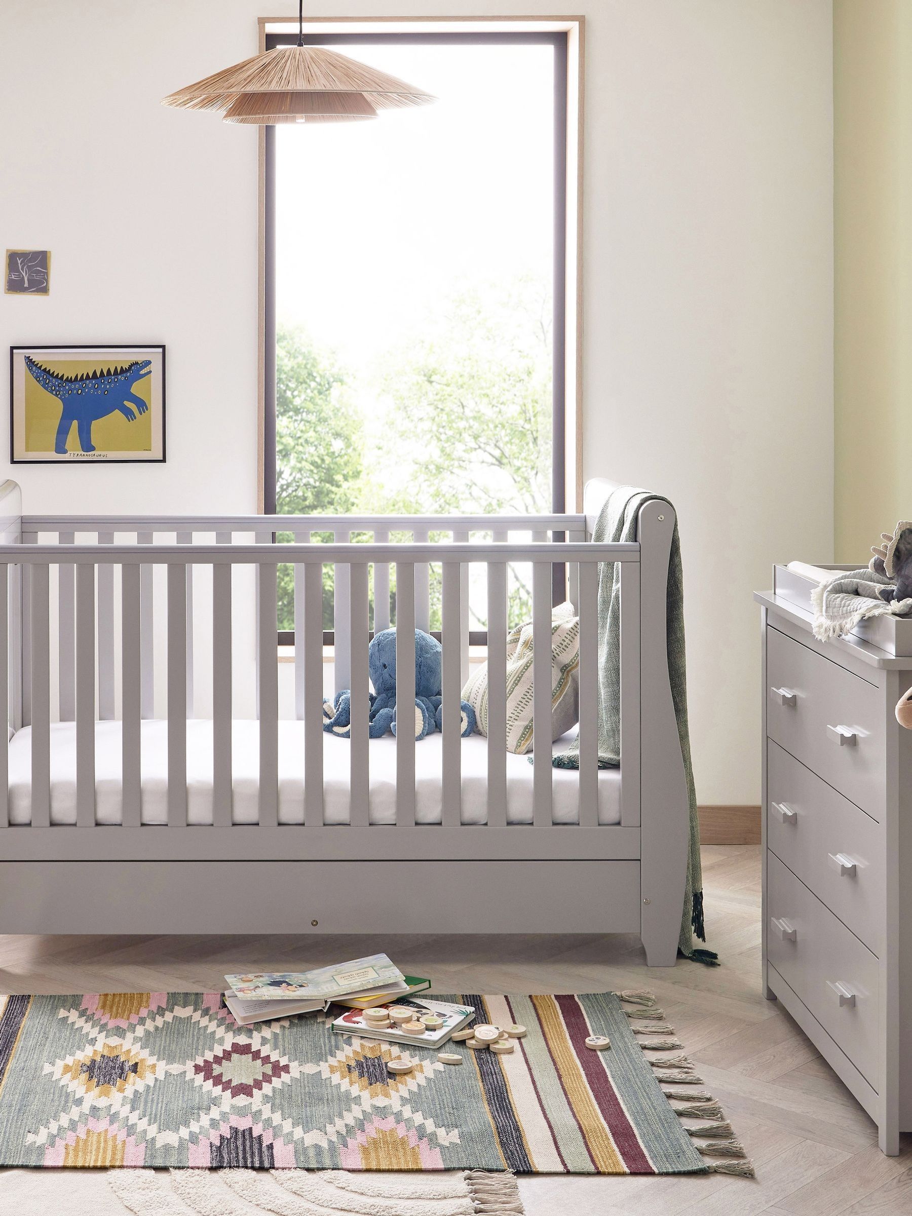 Babymore Grey Stella Furniture Set 2 Piece - Image 2 of 5