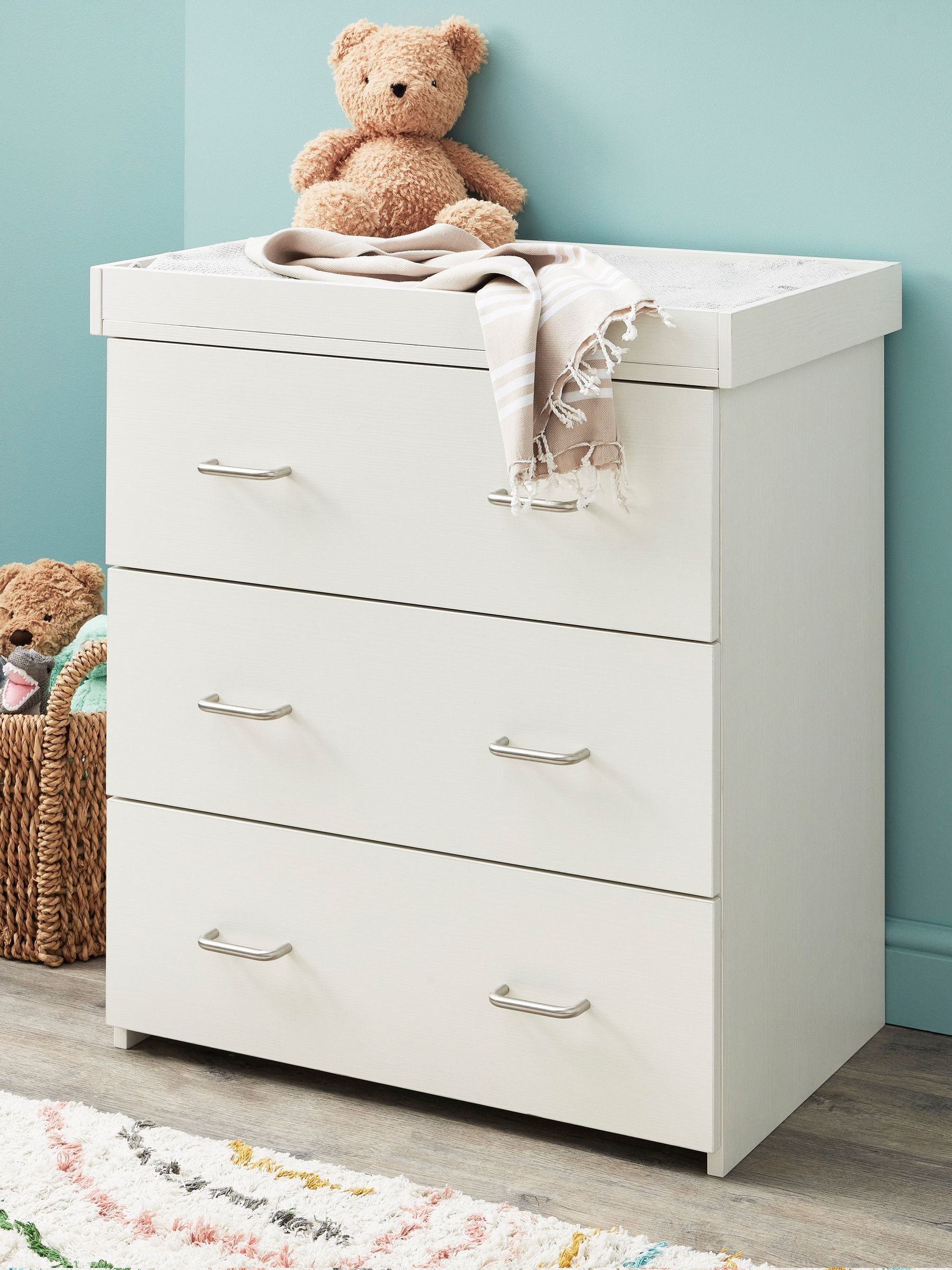 Babymore White Wash Caro Changer Chest - Image 1 of 3
