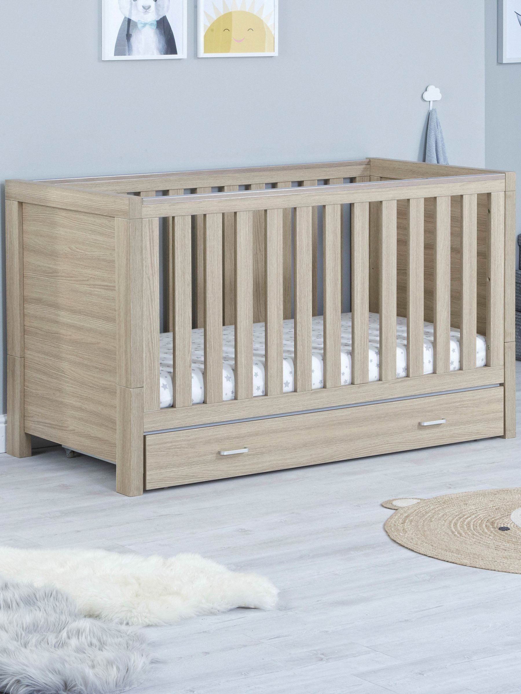 Babymore Brown 2 Piece Luno Furniture Set with Drawer - Image 2 of 4