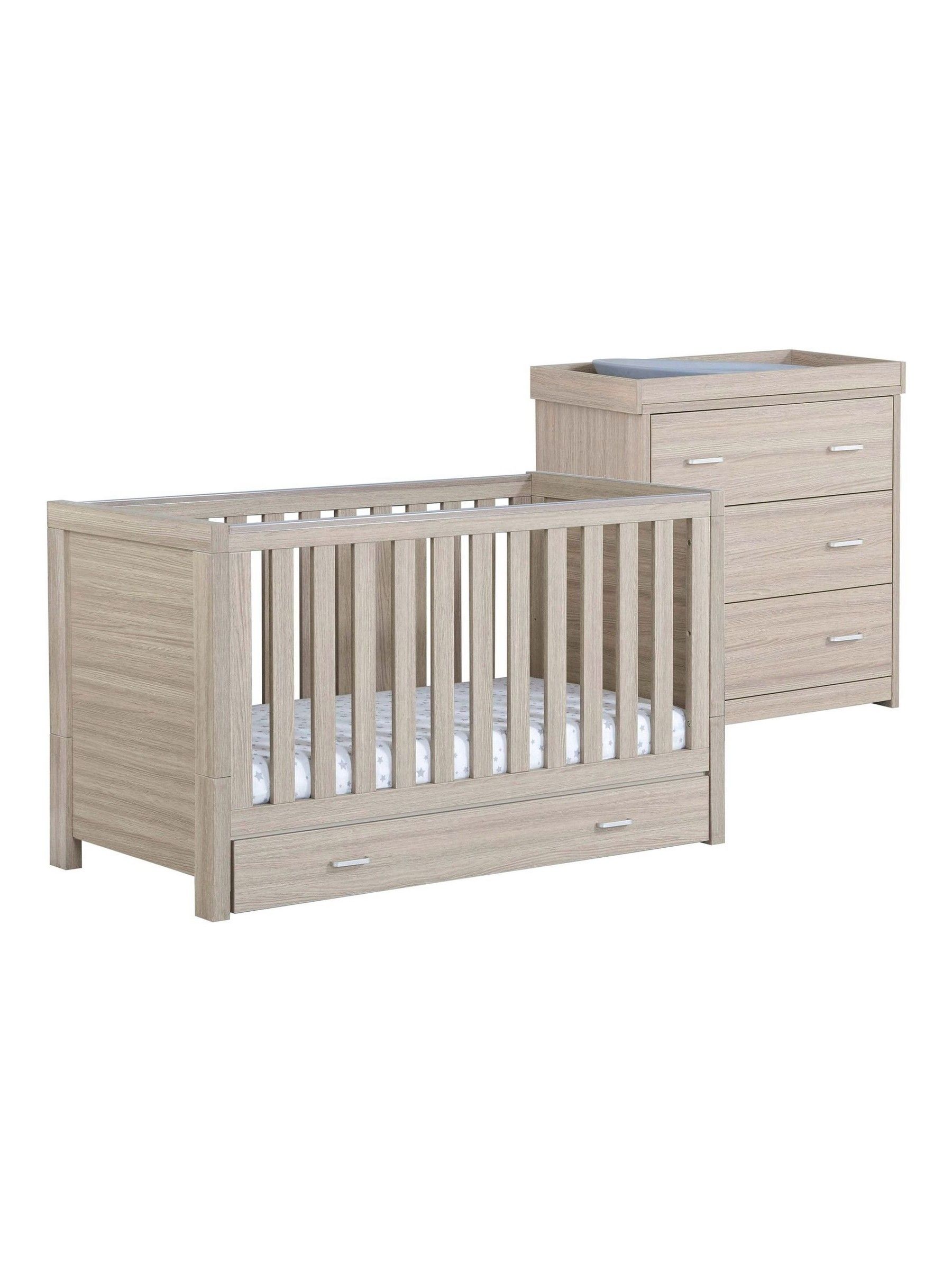 Babymore Brown 2 Piece Luno Furniture Set with Drawer - Image 4 of 4