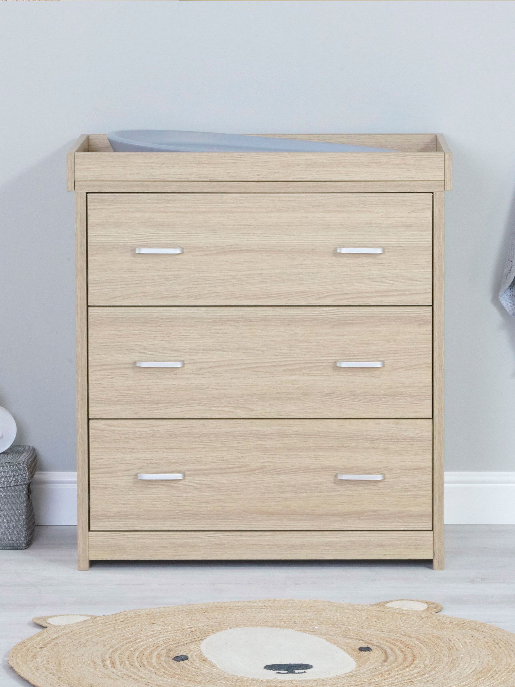 Babymore 3 Piece Oak Veni Furniture Set with Drawer - Image 4 of 6