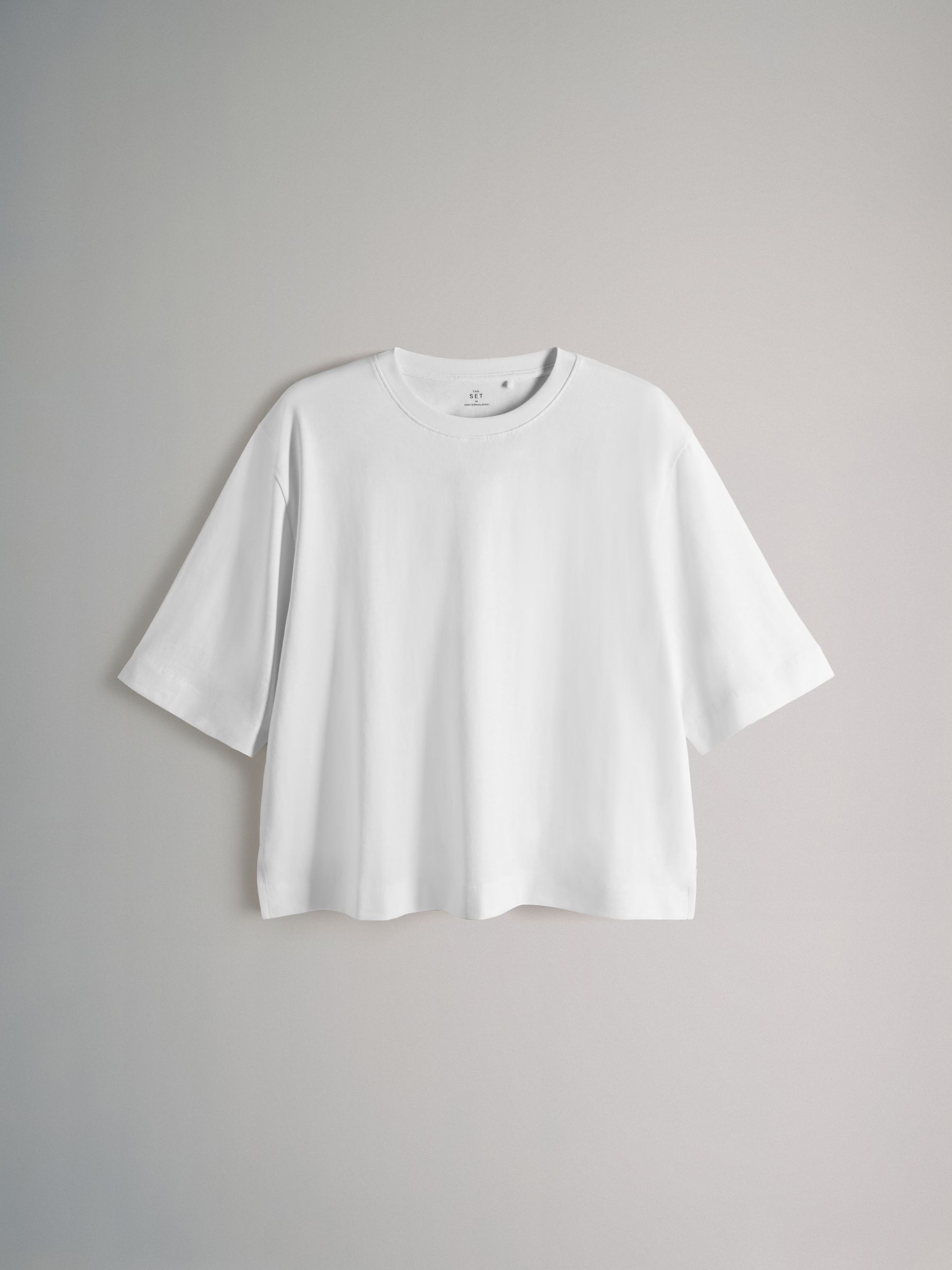 White/Black/Navy/Burgundy/Chocolate 5 Pack Heavyweight Relaxed Short Sleeve T-Shirts - Image 3 of 7