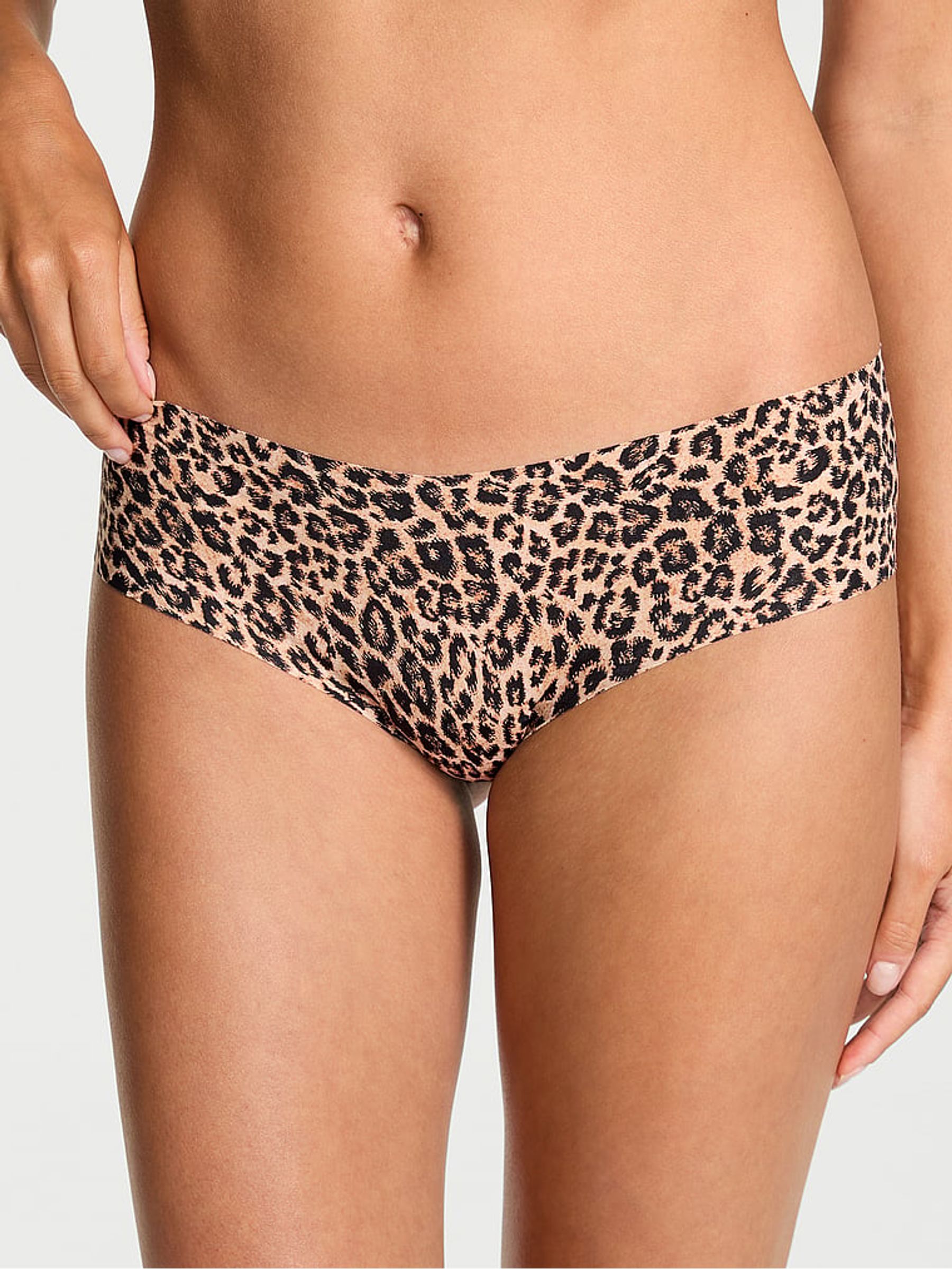 Natural Leopard Black Cheeky Knickers - Image 1 of 2