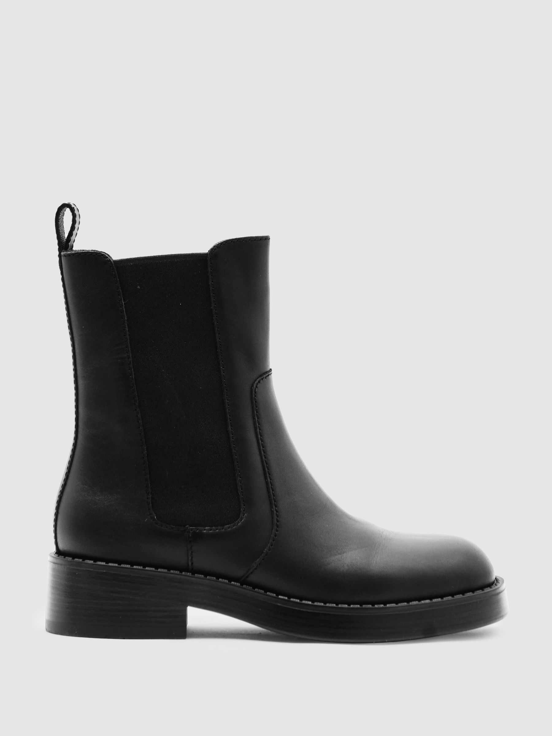Leather Chelsea Boots in Black - Image 1 of 5 Leather Chelsea Boots in Black - Image 1 of 5