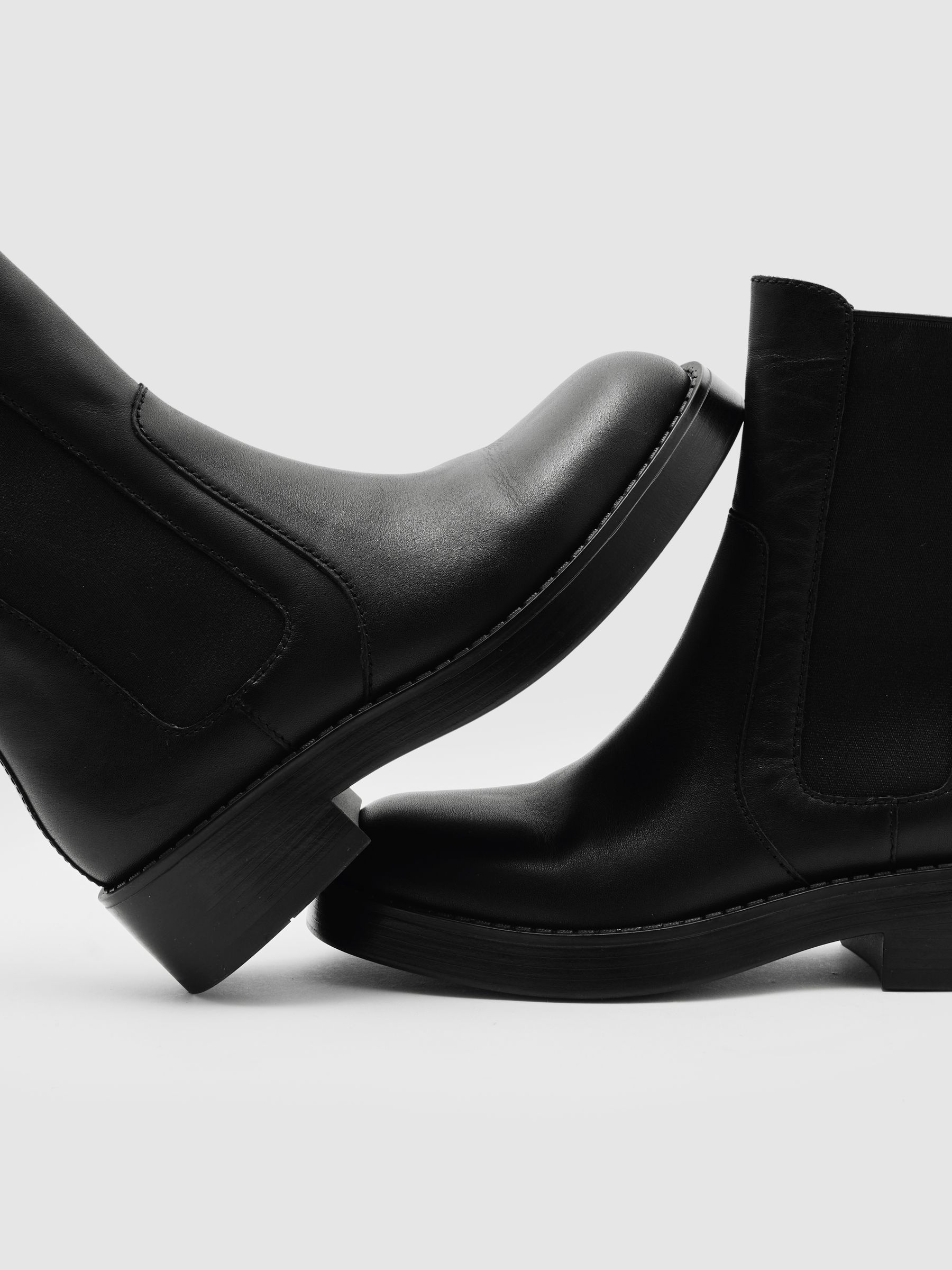 Leather Chelsea Boots in Black - image 3