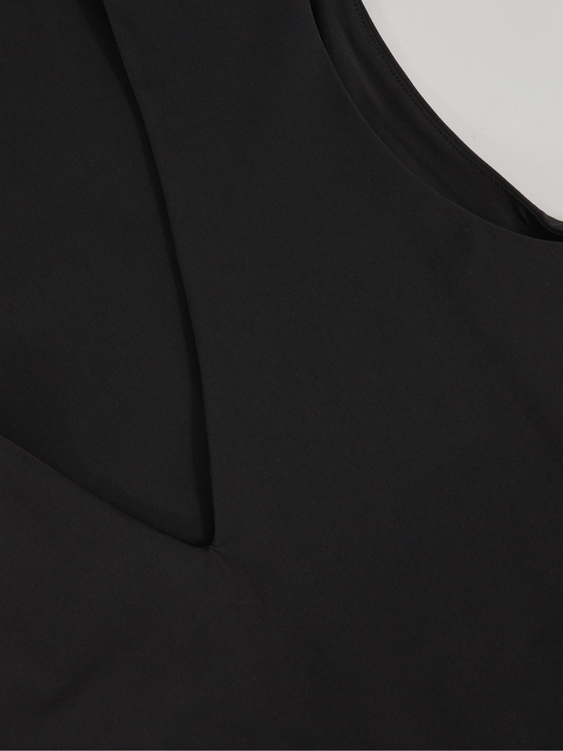 V-Neck Sleeveless Bodysuit in Black - Image 6 of 6