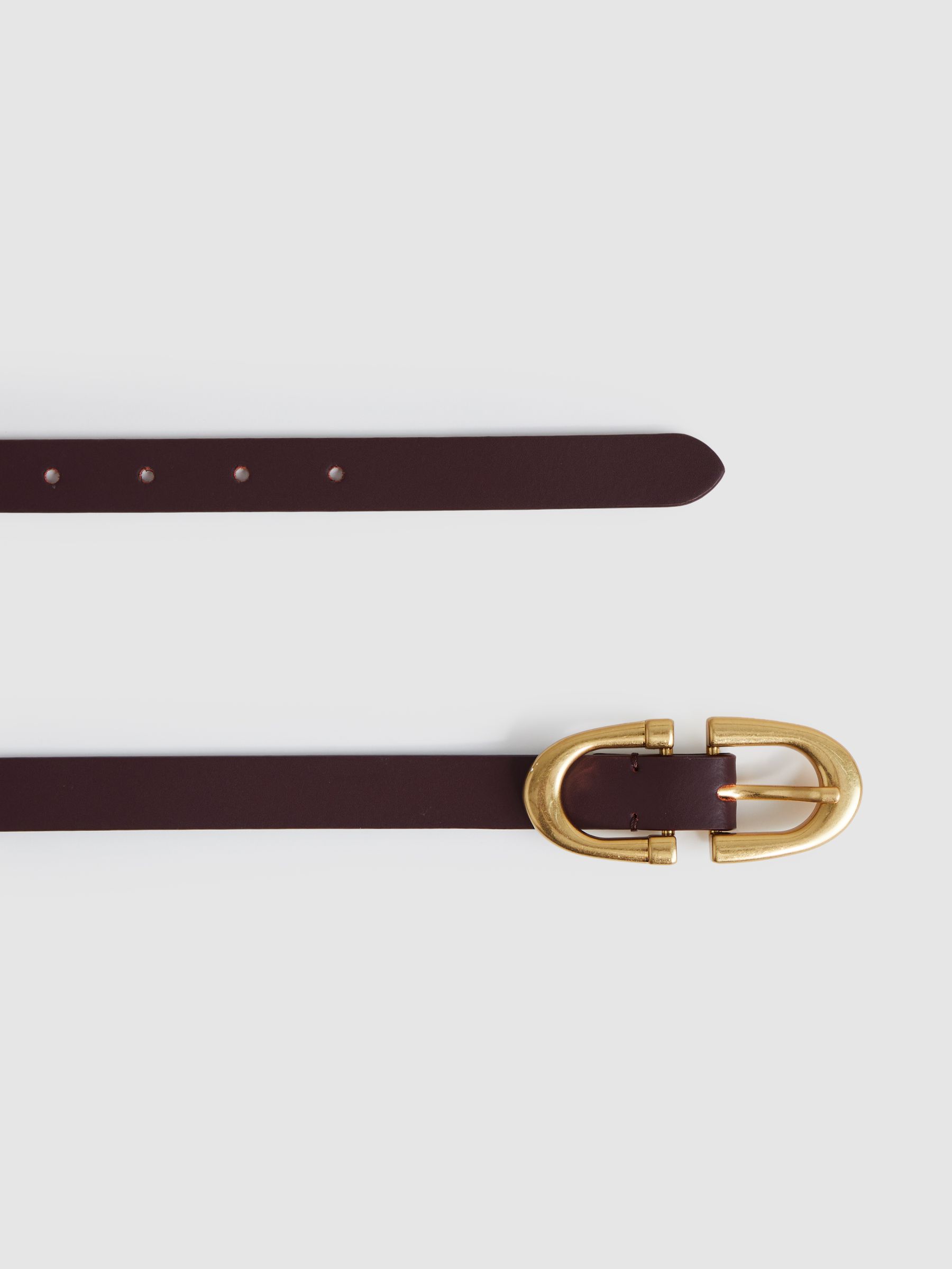 Horseshoe Belt in Burgundy - Image 3 of 4