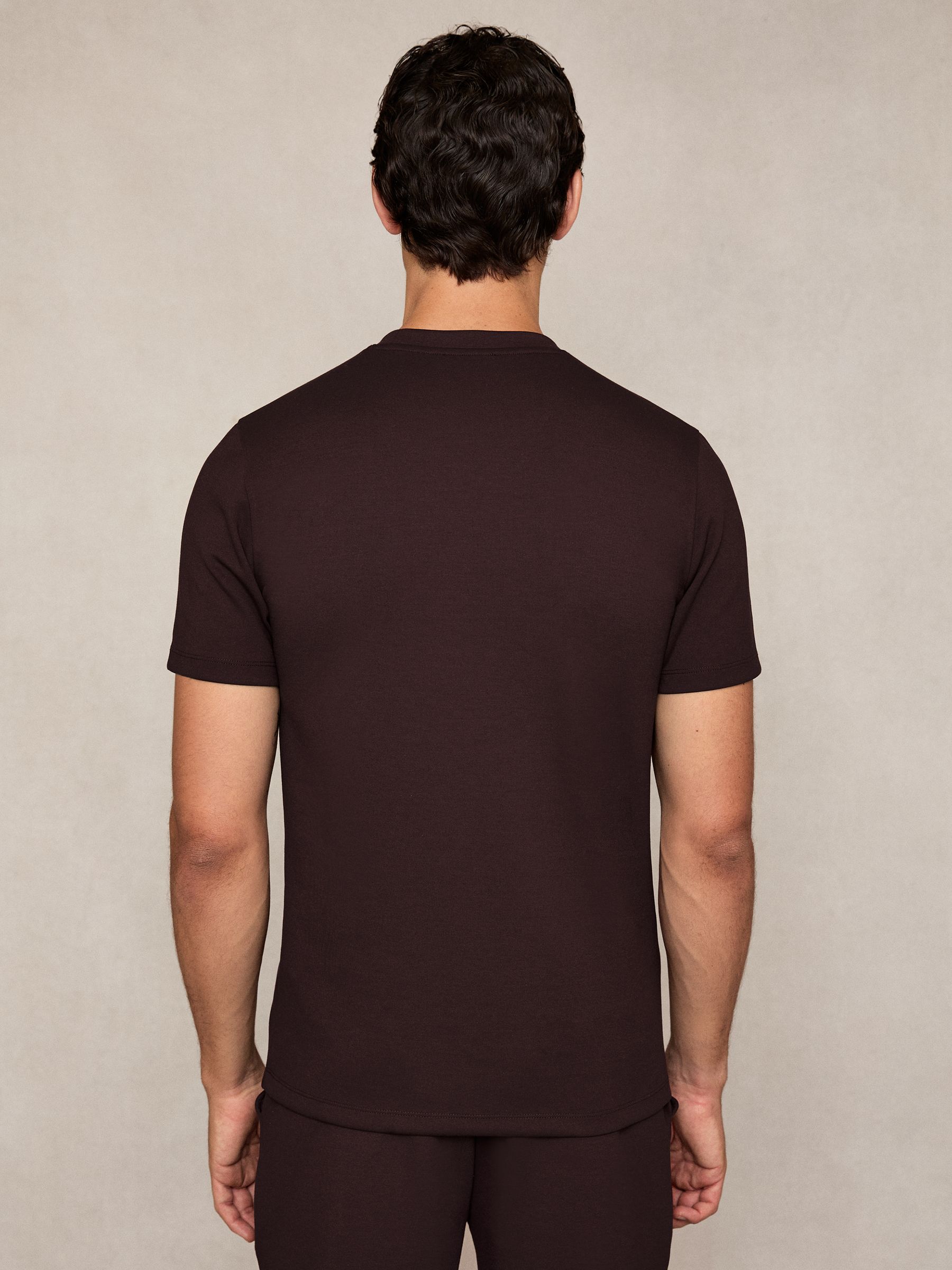 Premium Interlock Crew-Neck T-Shirt in Cherry Red - image 4