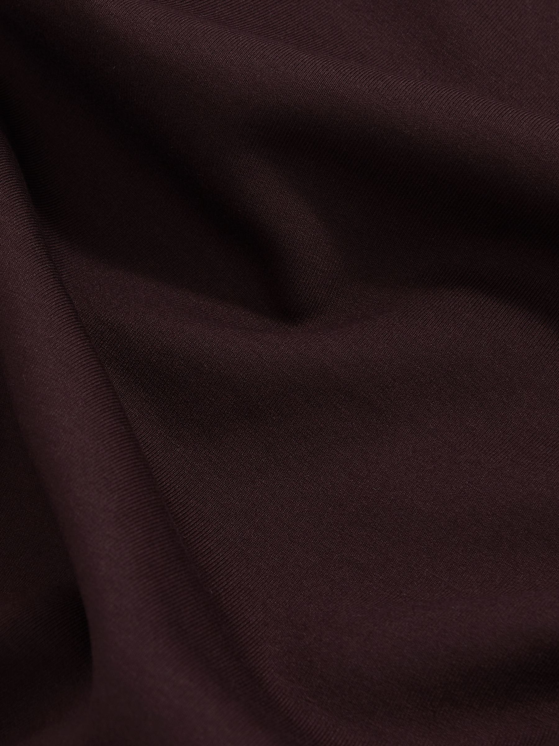 Interlock Jersey Crew Neck T-Shirt in Cherry Red - Image 6 of 6