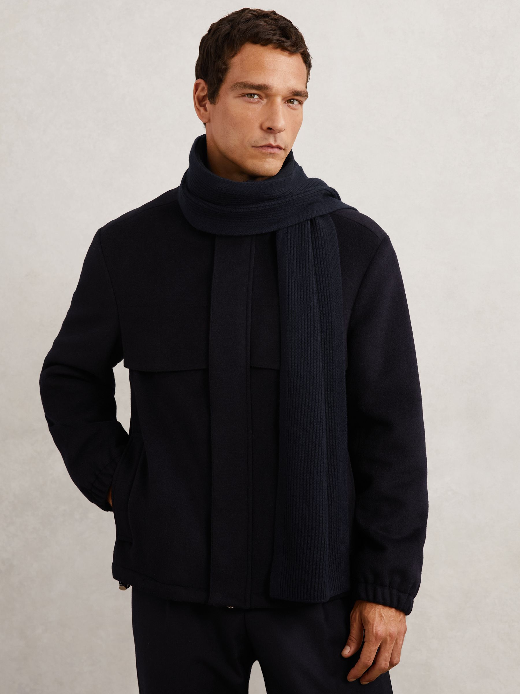 Scarf in Navy - Image 2 of 5
