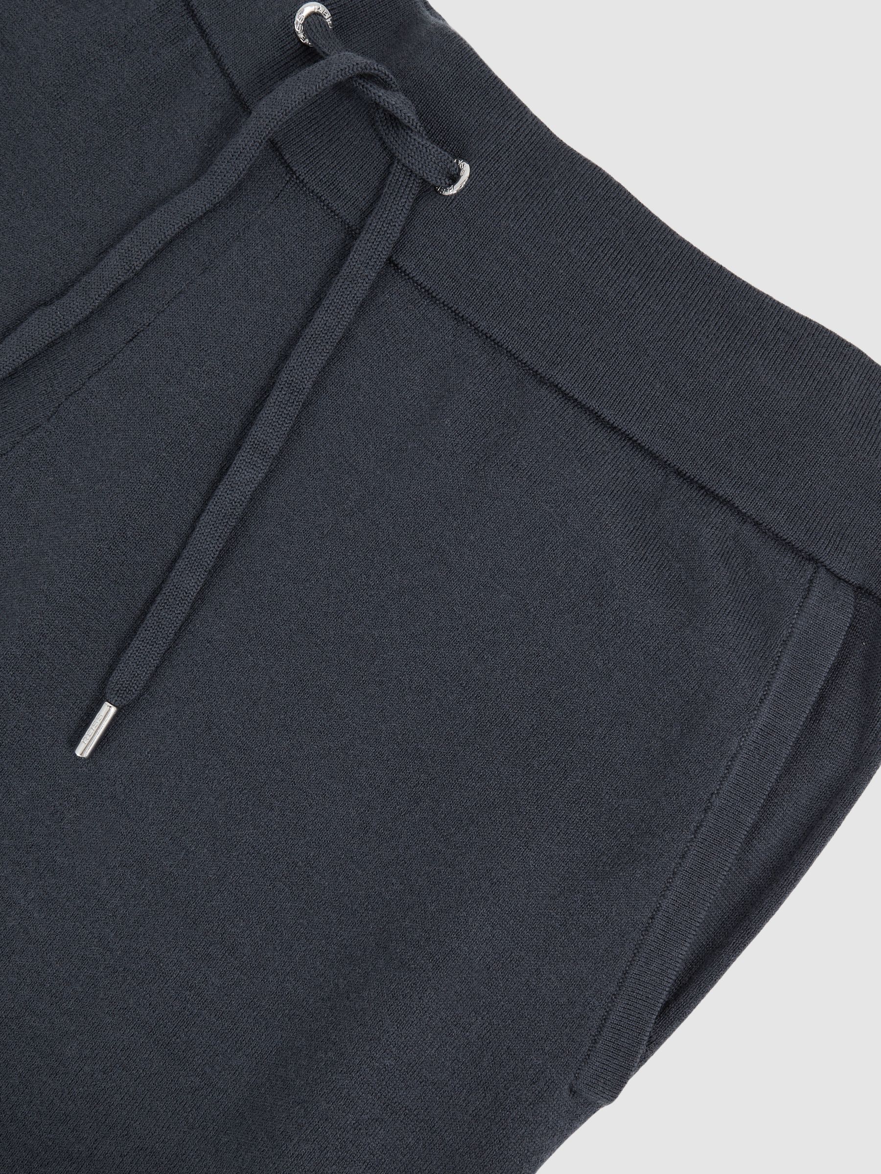 Merino Wool-Blend Cuffed Joggers in Midnight Navy - image 3