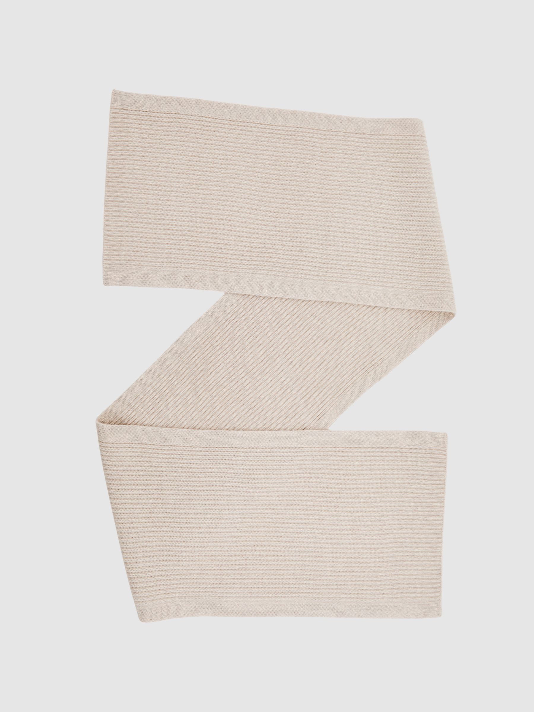 Scarf in Light Oatmeal Melange - Image 1 of 5