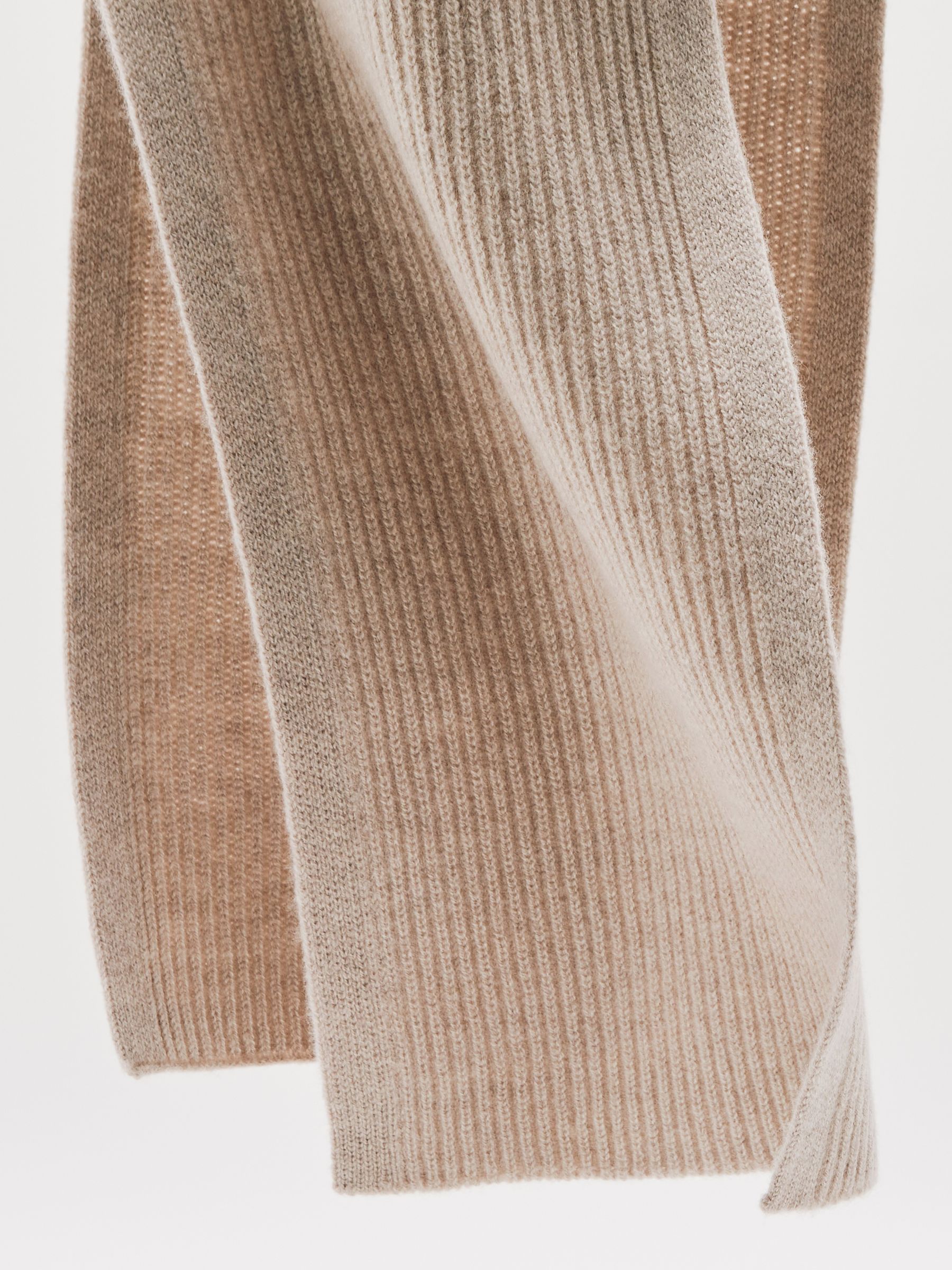 Scarf in Light Oatmeal Melange - Image 5 of 5