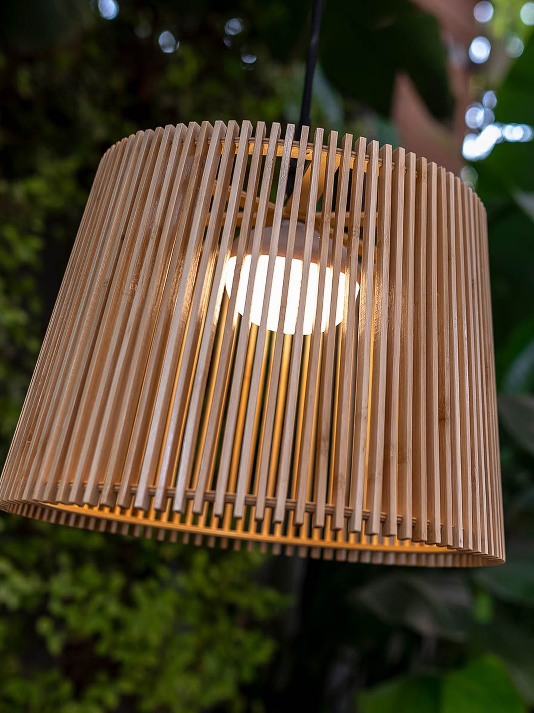 New Garden Brown Okinawa Hanging Cordless Pendant Lamp - Image 2 of 6