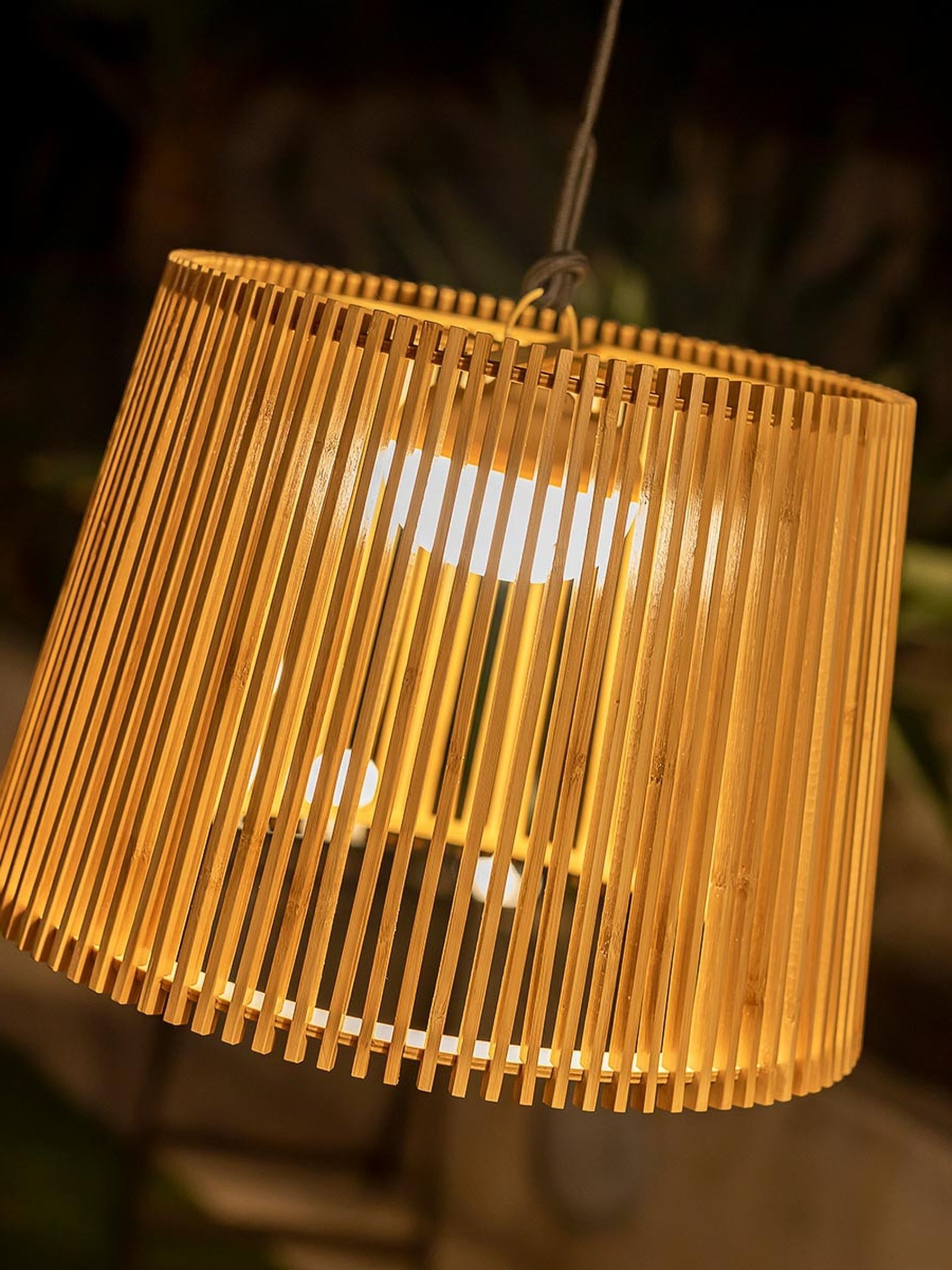 New Garden Brown Okinawa Hanging Cordless Pendant Lamp - Image 5 of 6