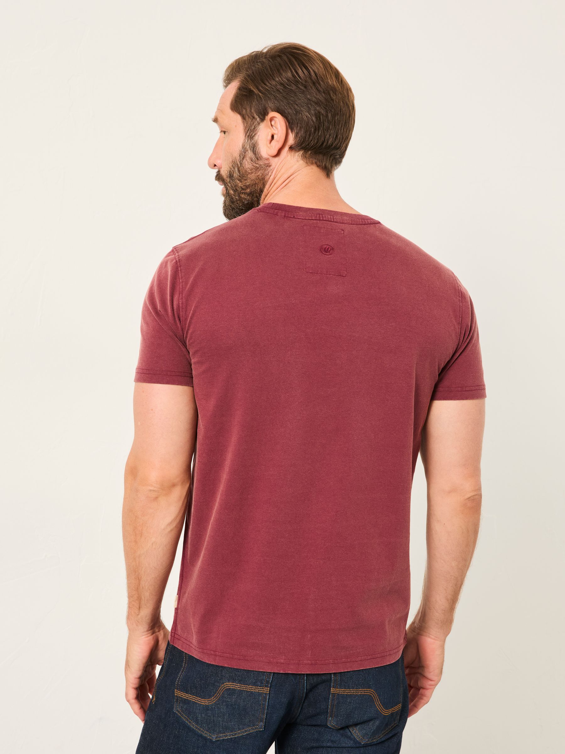 Claret Pattern Stripe T-Shirt - Image 2 of 6 Claret Pattern Stripe T-Shirt - Image 2 of 6