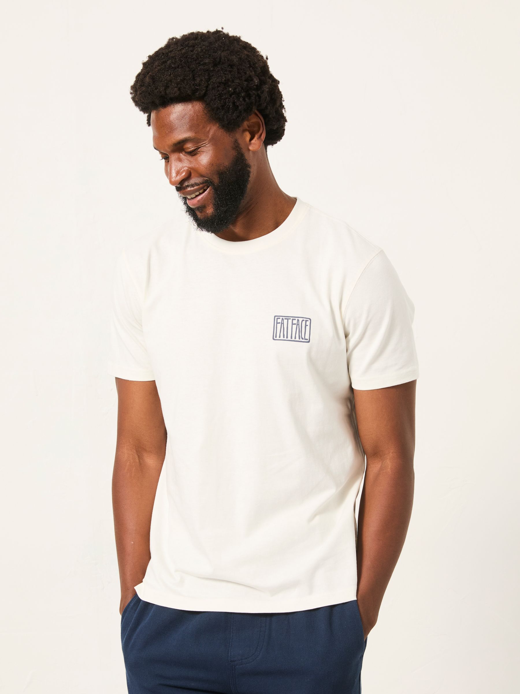 White Surf Scene Graphic Tshirt - Image 1 of 7