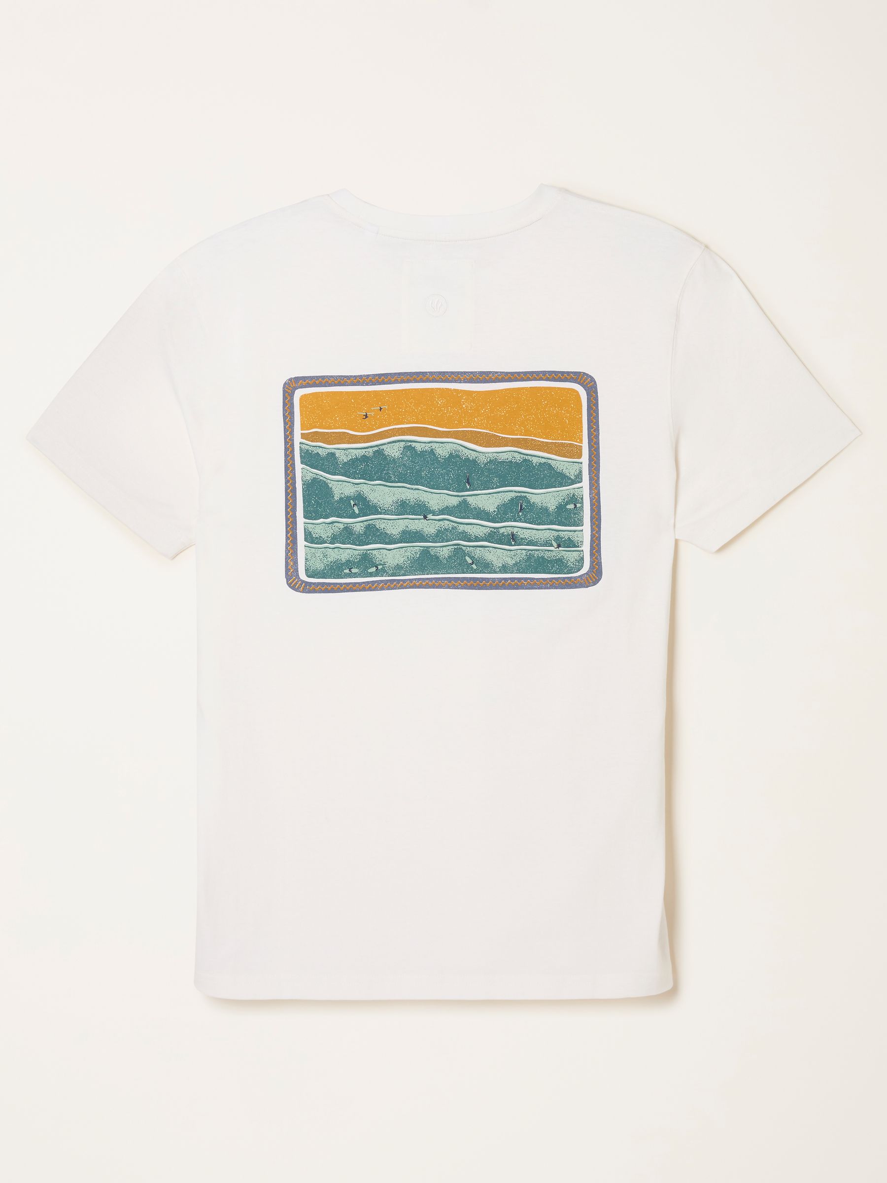 White Surf Scene Graphic Tshirt - Image 7 of 7