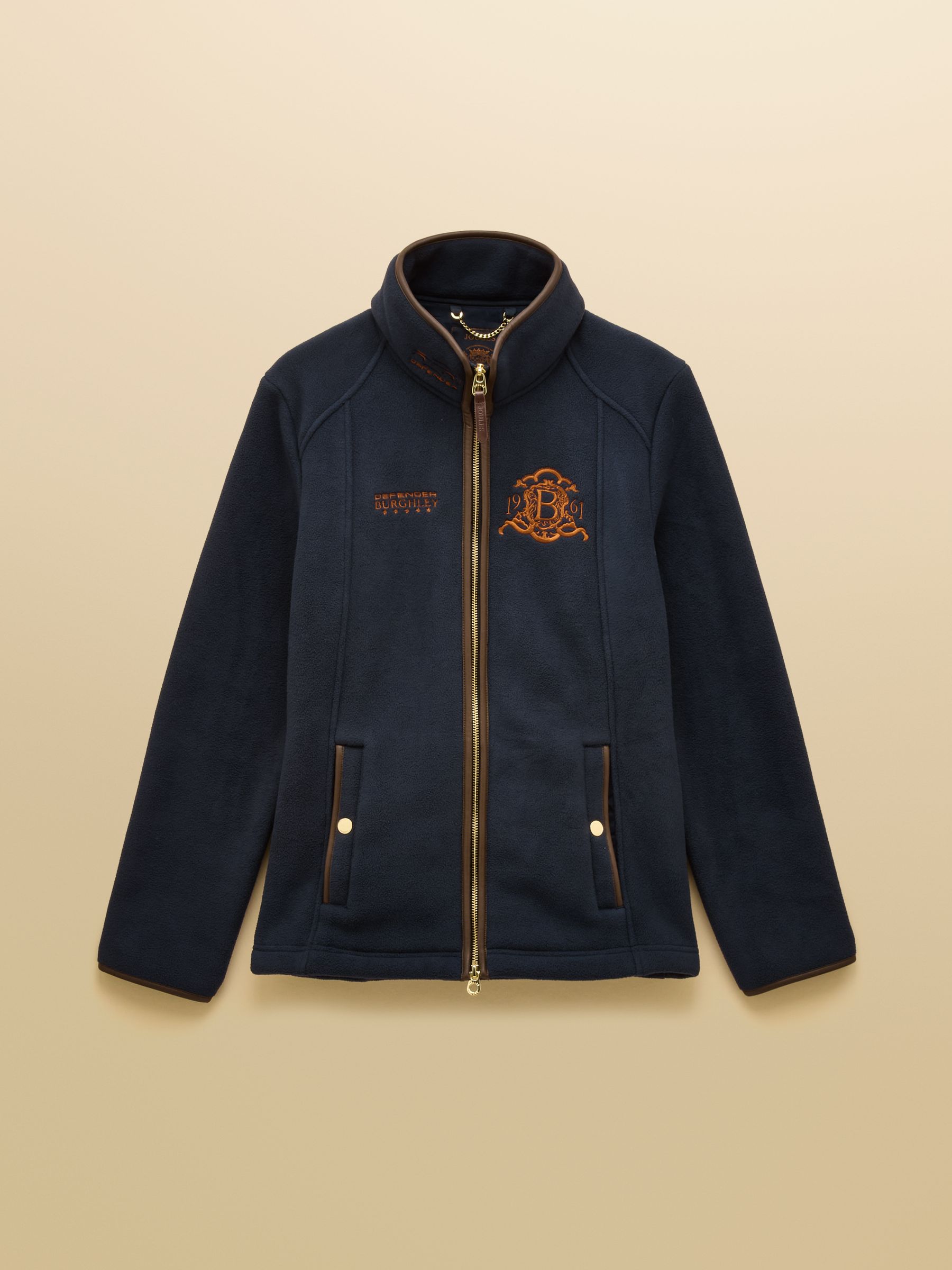 Official Burghley Navy Full Zip Heritage Fleece - Image 11 of 11 Official Burghley Navy Full Zip Heritage Fleece - Image 11 of 11