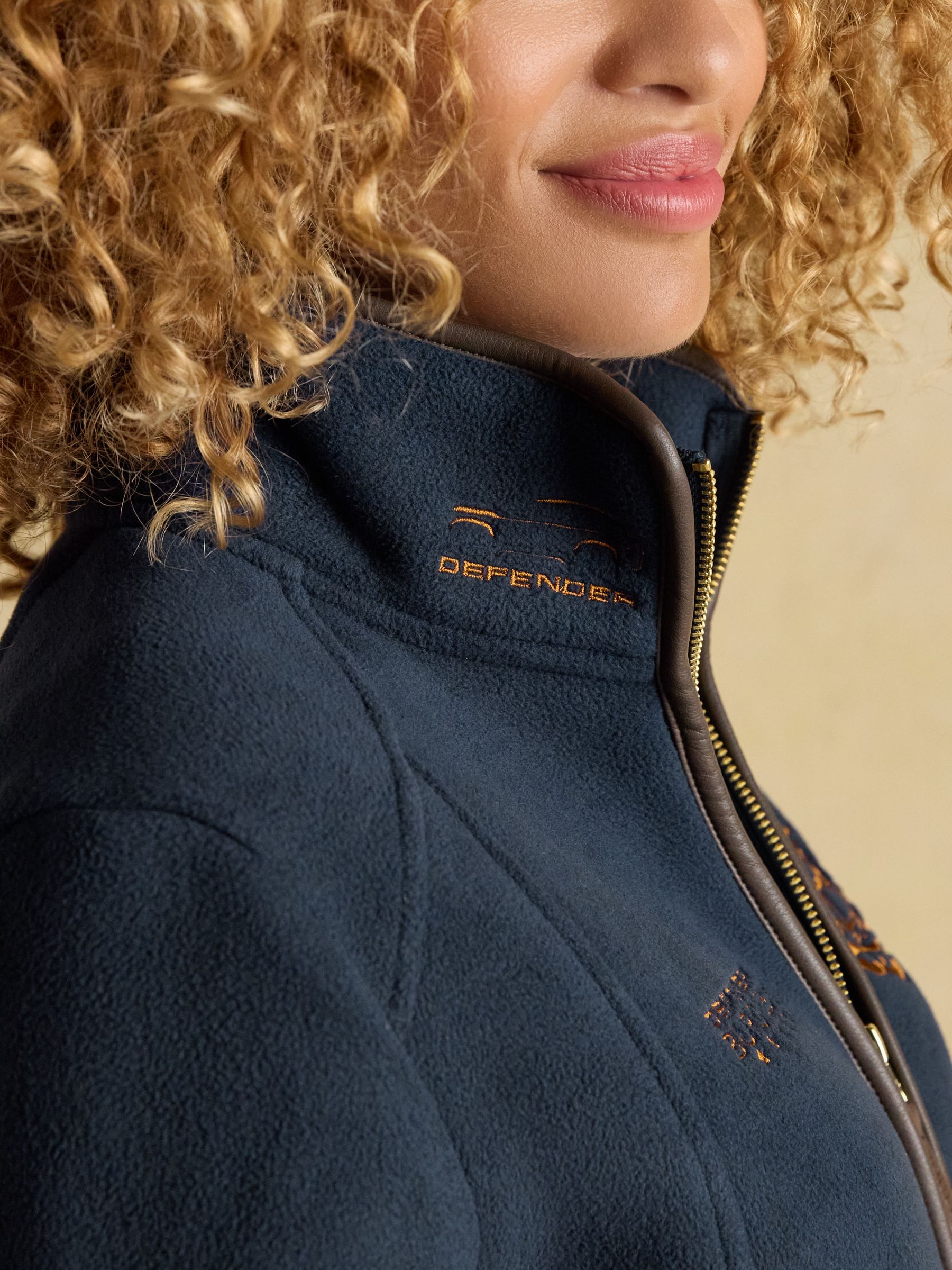 Official Burghley Navy Full Zip Heritage Fleece - Image 4 of 11