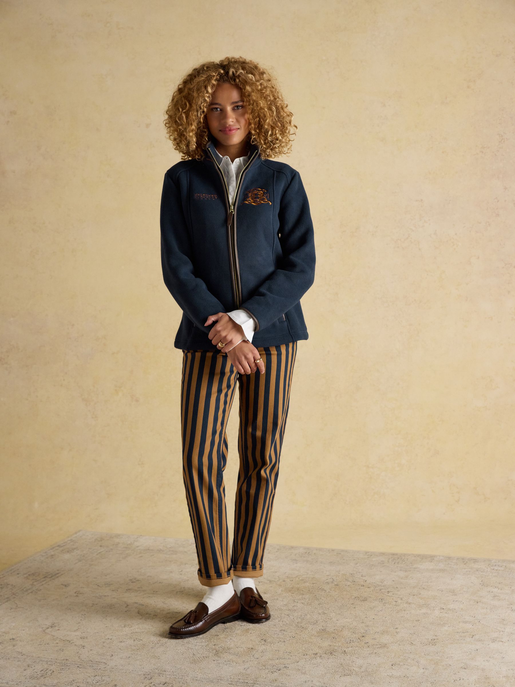 Official Burghley Navy Full Zip Heritage Fleece - Image 7 of 11
