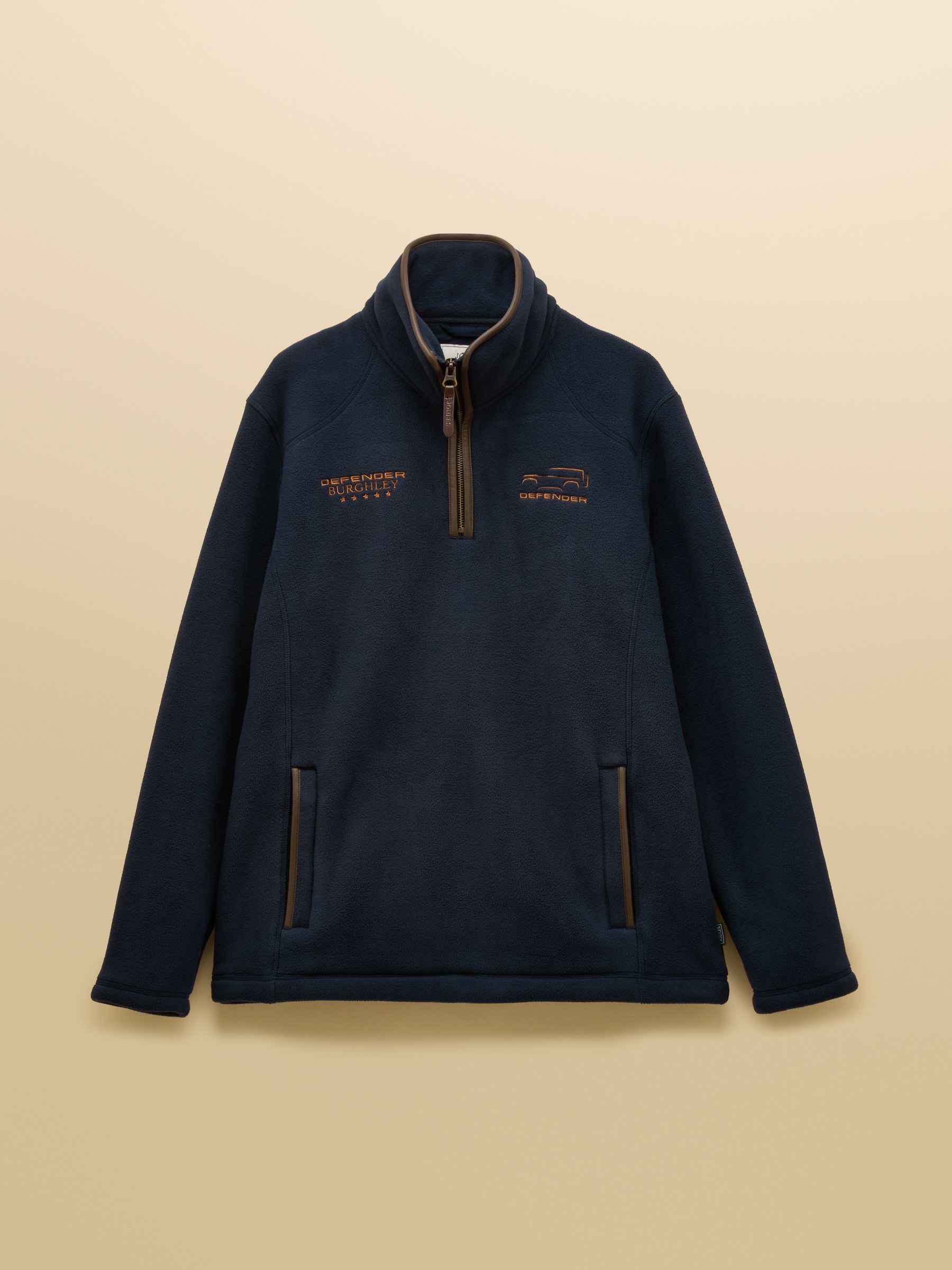 Official Burghley Navy 1/4 Zip Fleece - Image 10 of 10