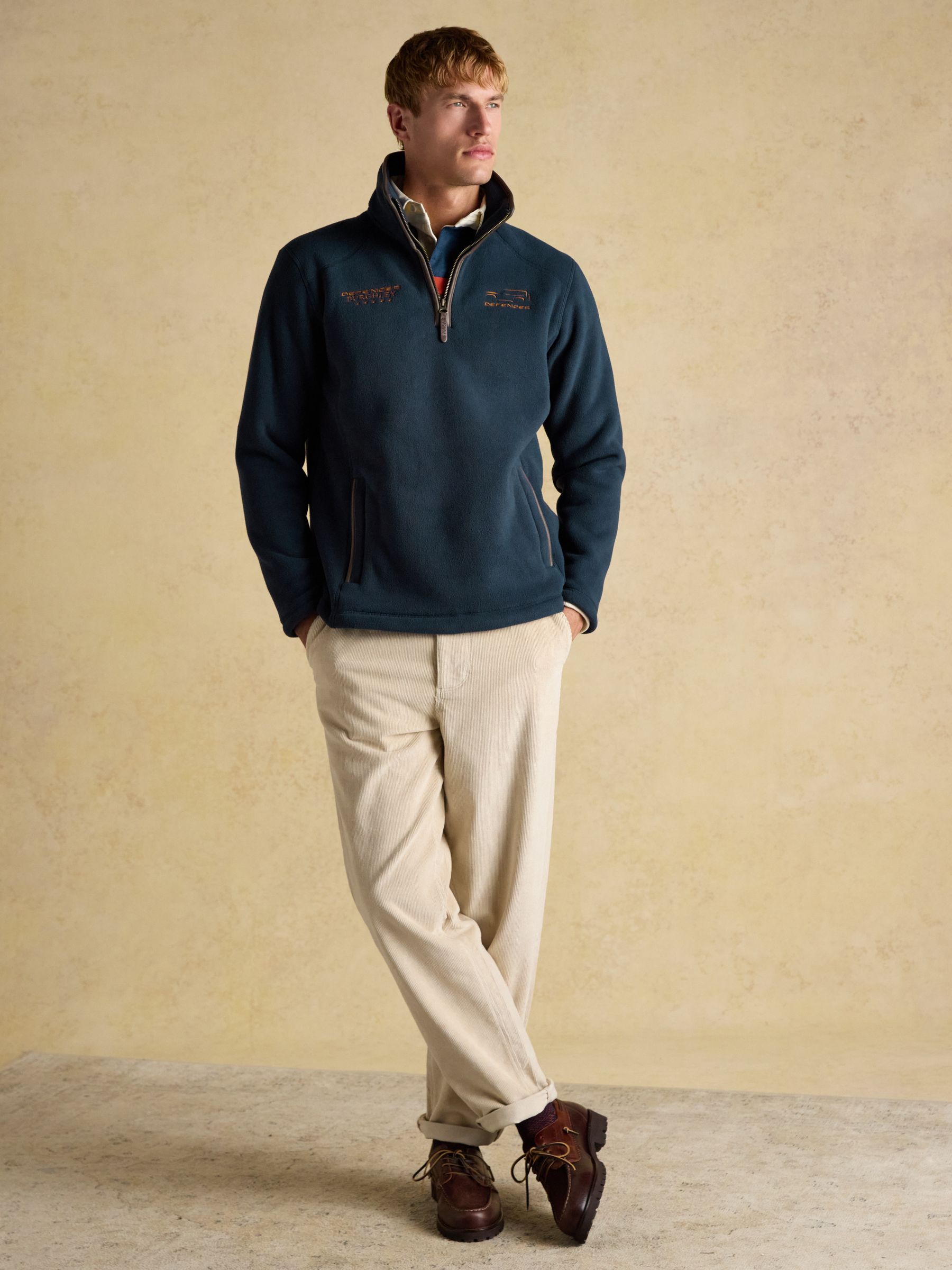 Official Burghley Navy 1/4 Zip Fleece - Image 5 of 10