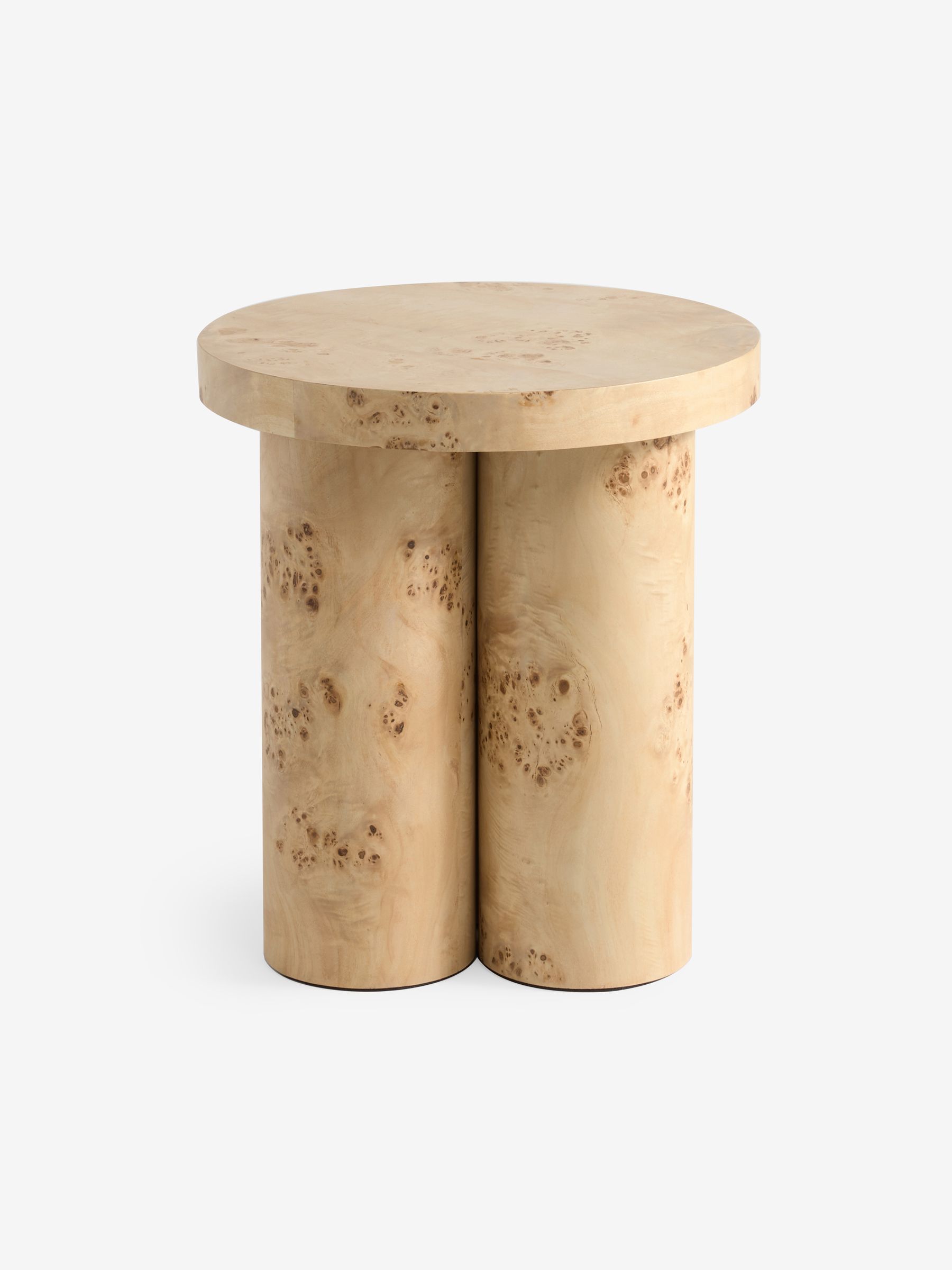 Lacey Side Table in Light Burl Wood - Image 4 of 5