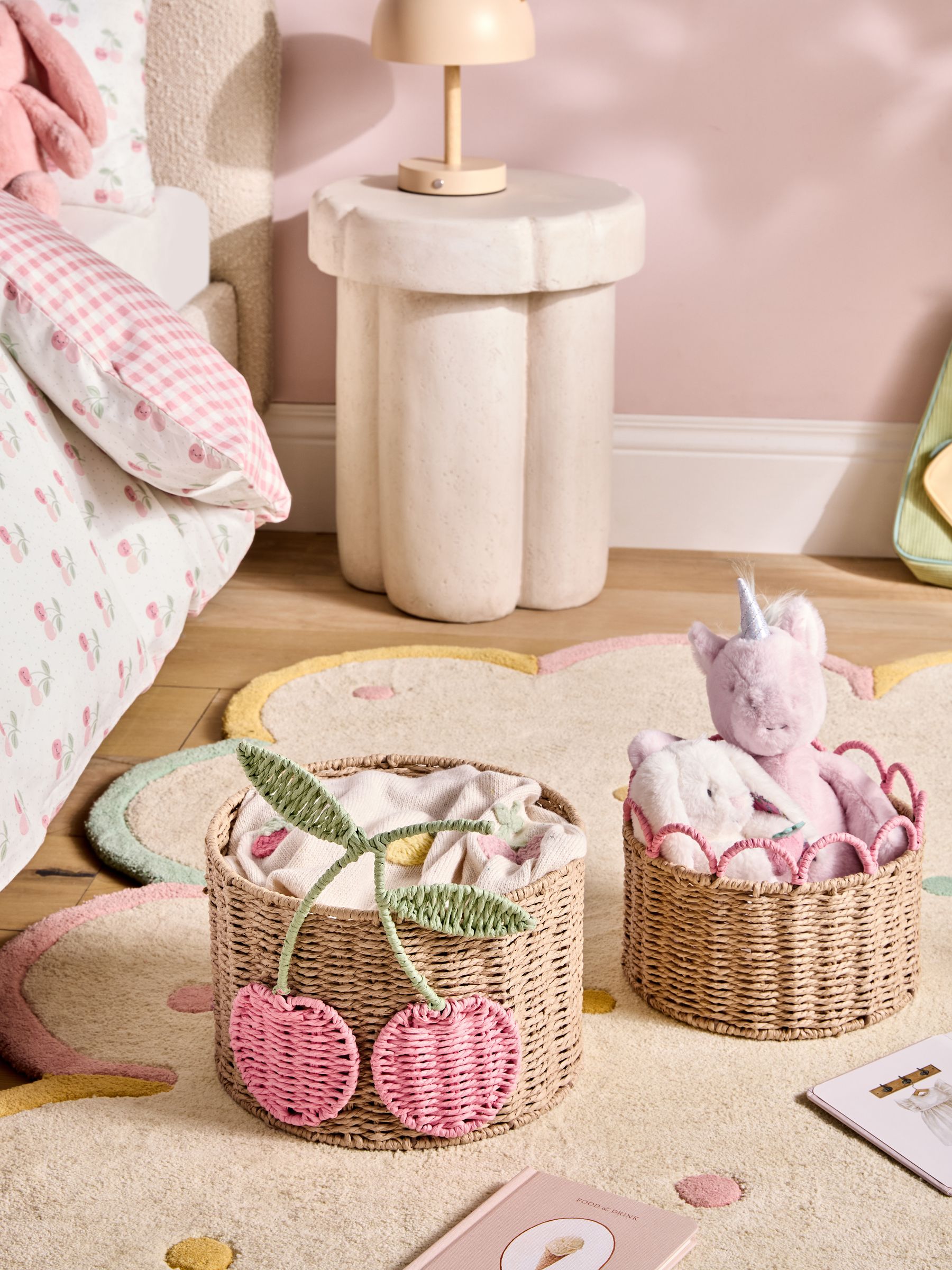 Set of 2 Cherries Storage Baskets - Image 1 of 6