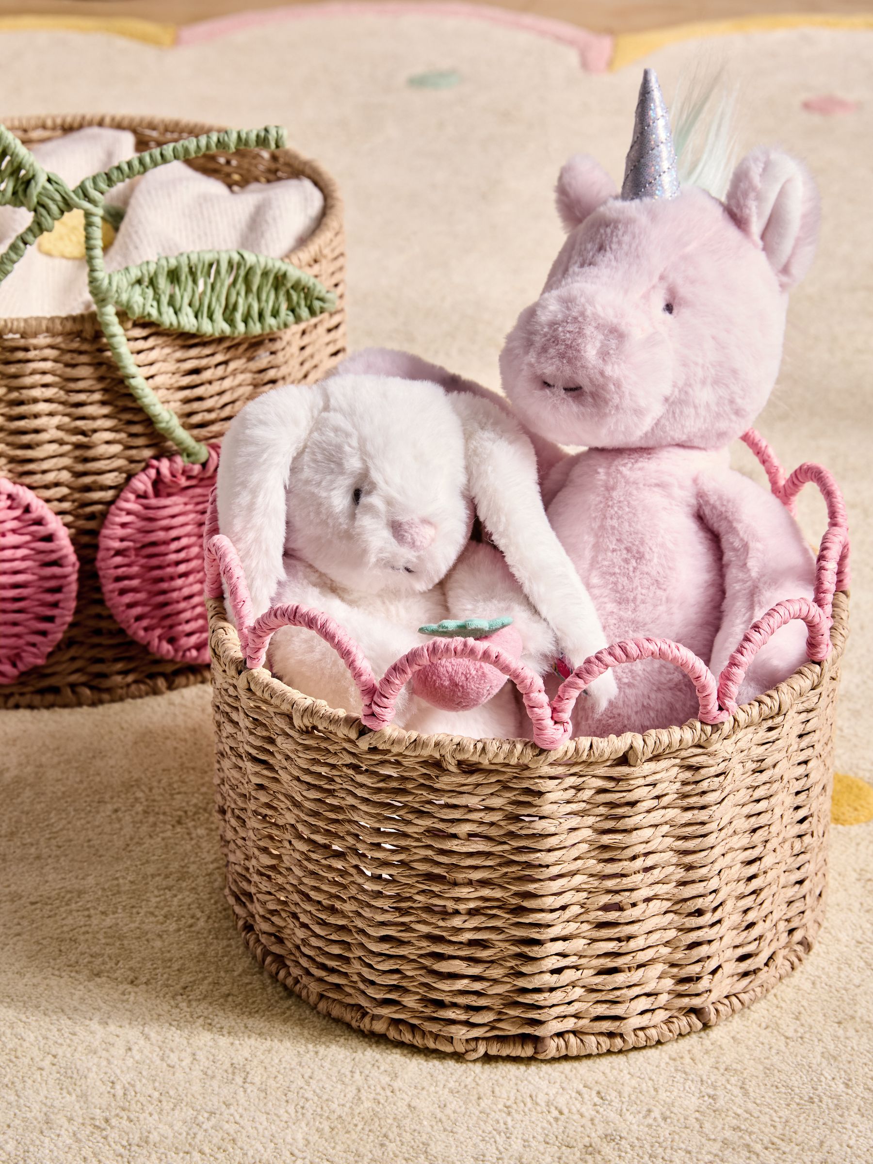 Set of 2 Cherries Storage Baskets - Image 3 of 6