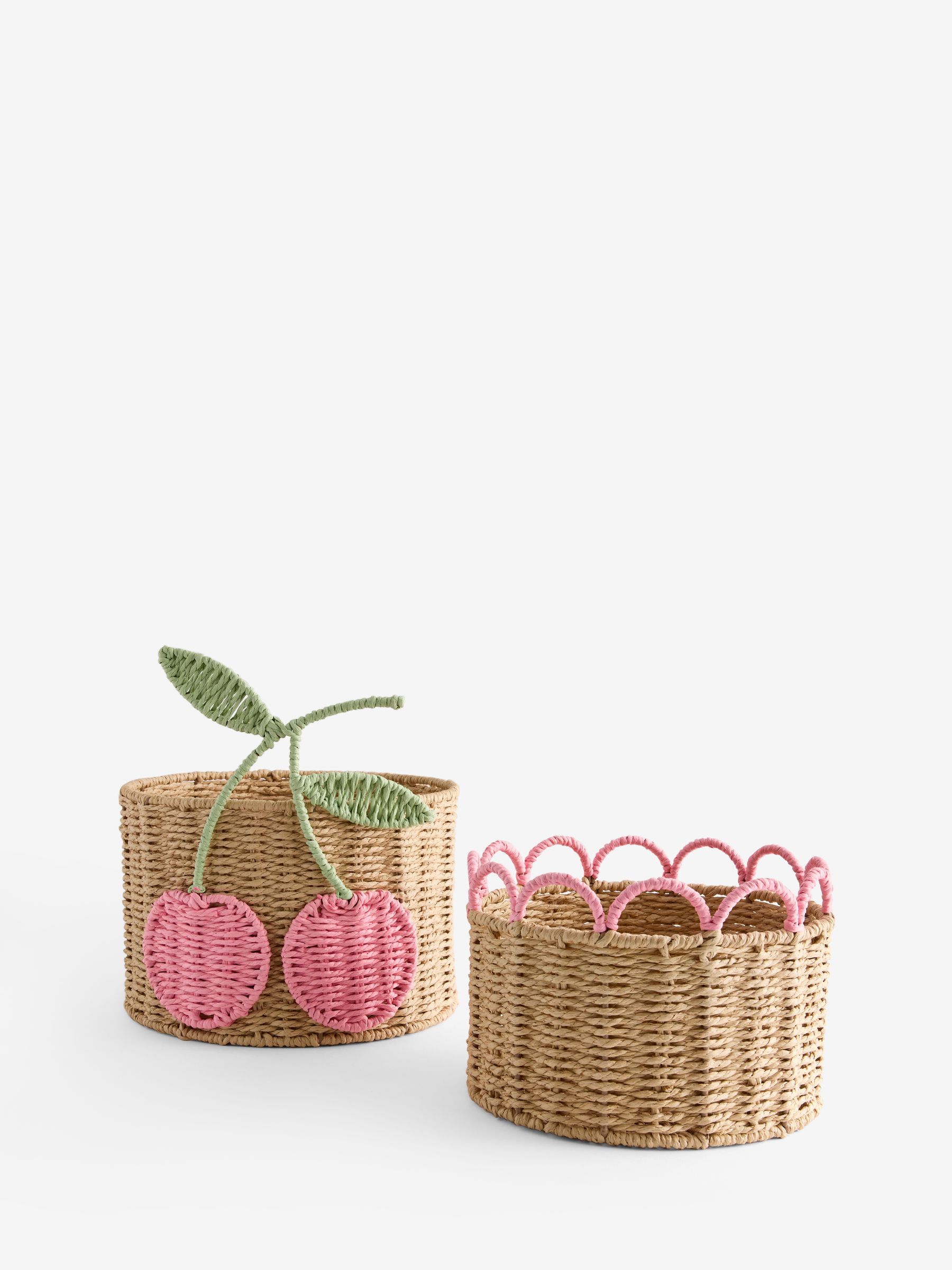 Set of 2 Cherries Storage Baskets - Image 4 of 6