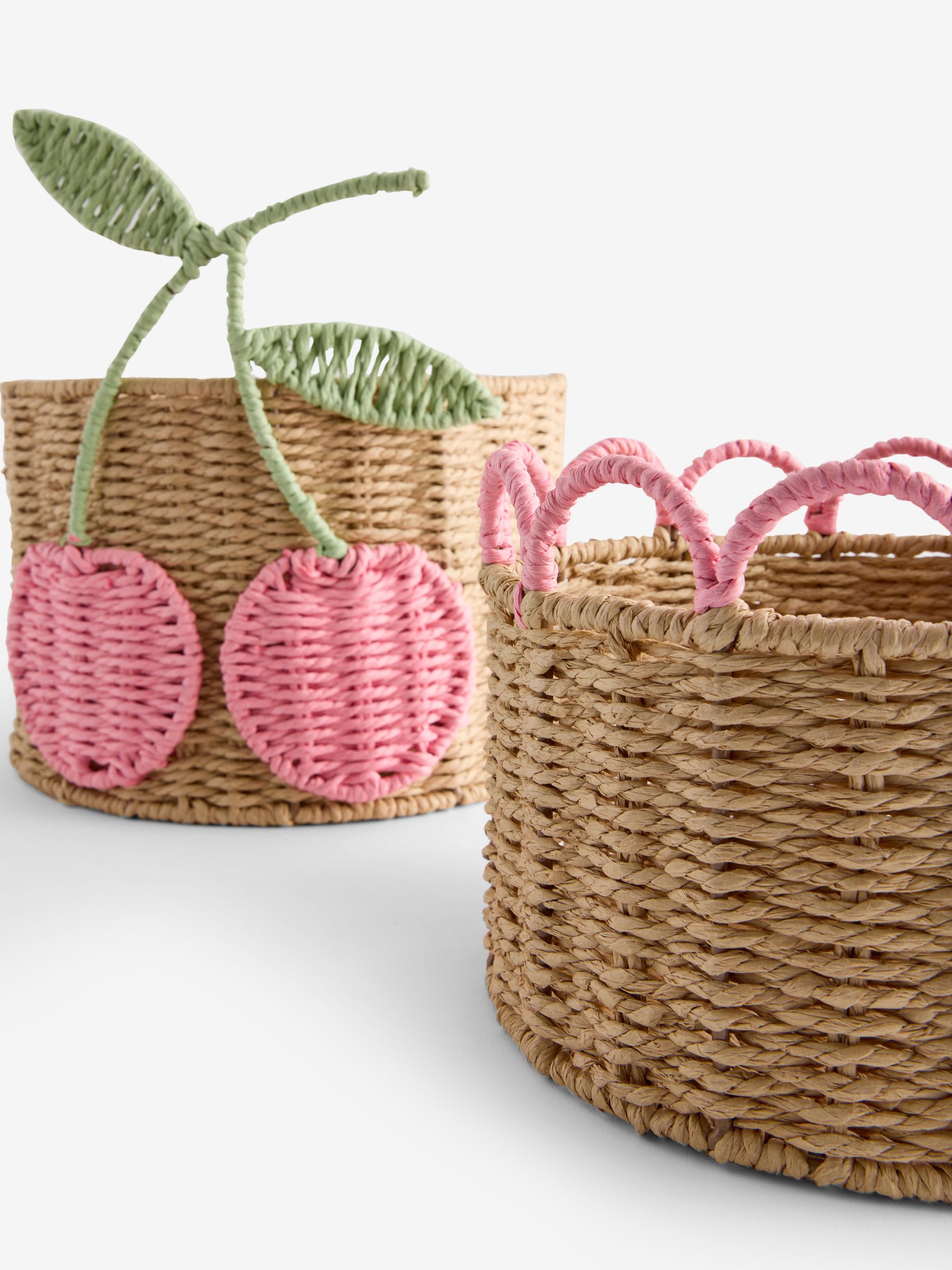 Set of 2 Cherries Storage Baskets - Image 6 of 6