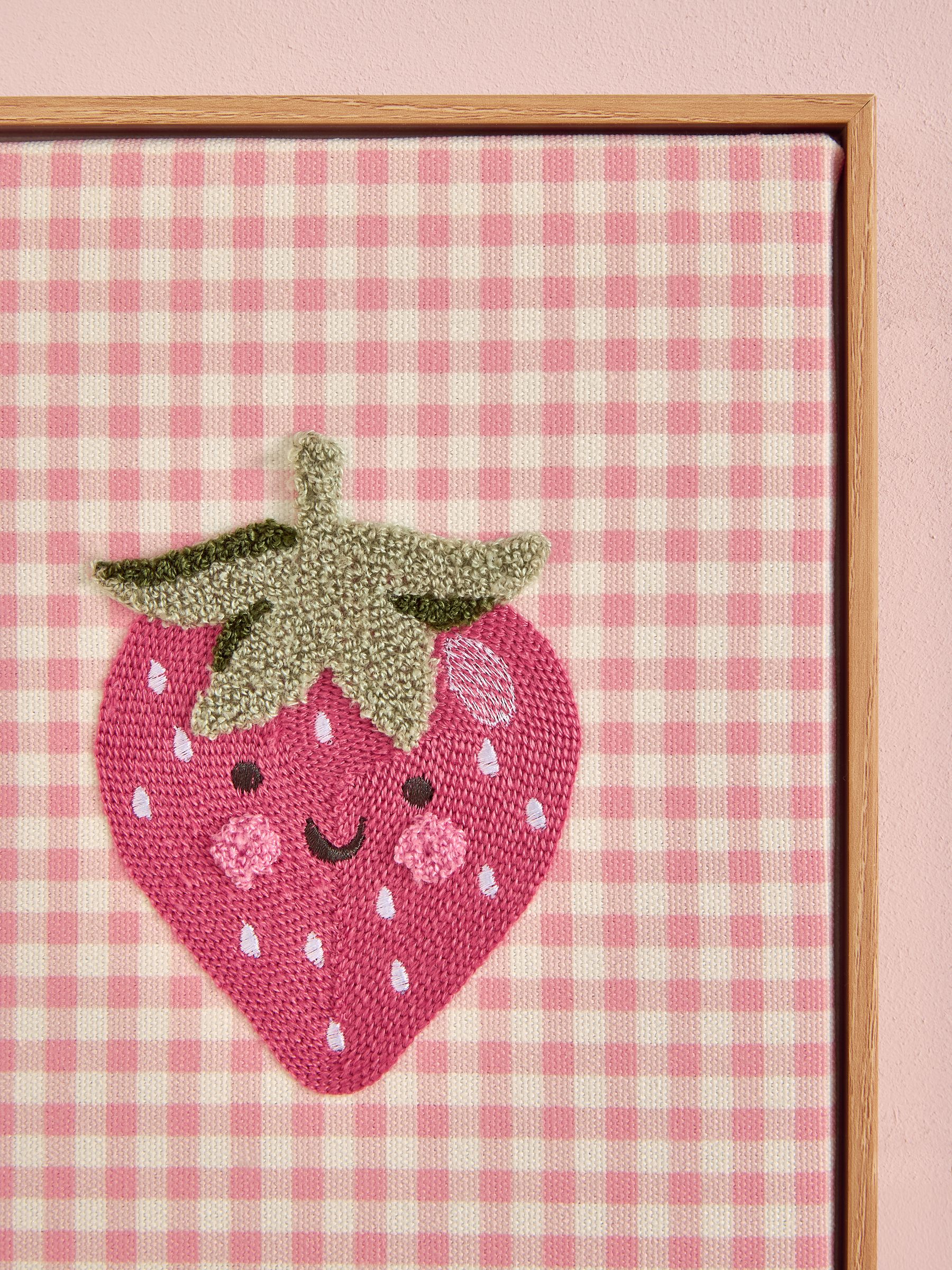 Set of 3 Fruit Embroidered Wall Art - Image 3 of 4