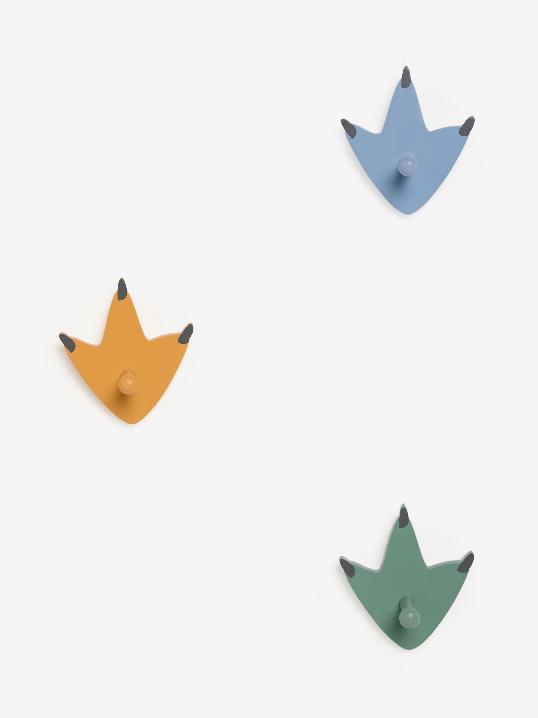 Set of 3 Multi Dinosaur Wall Hooks - Image 3 of 4
