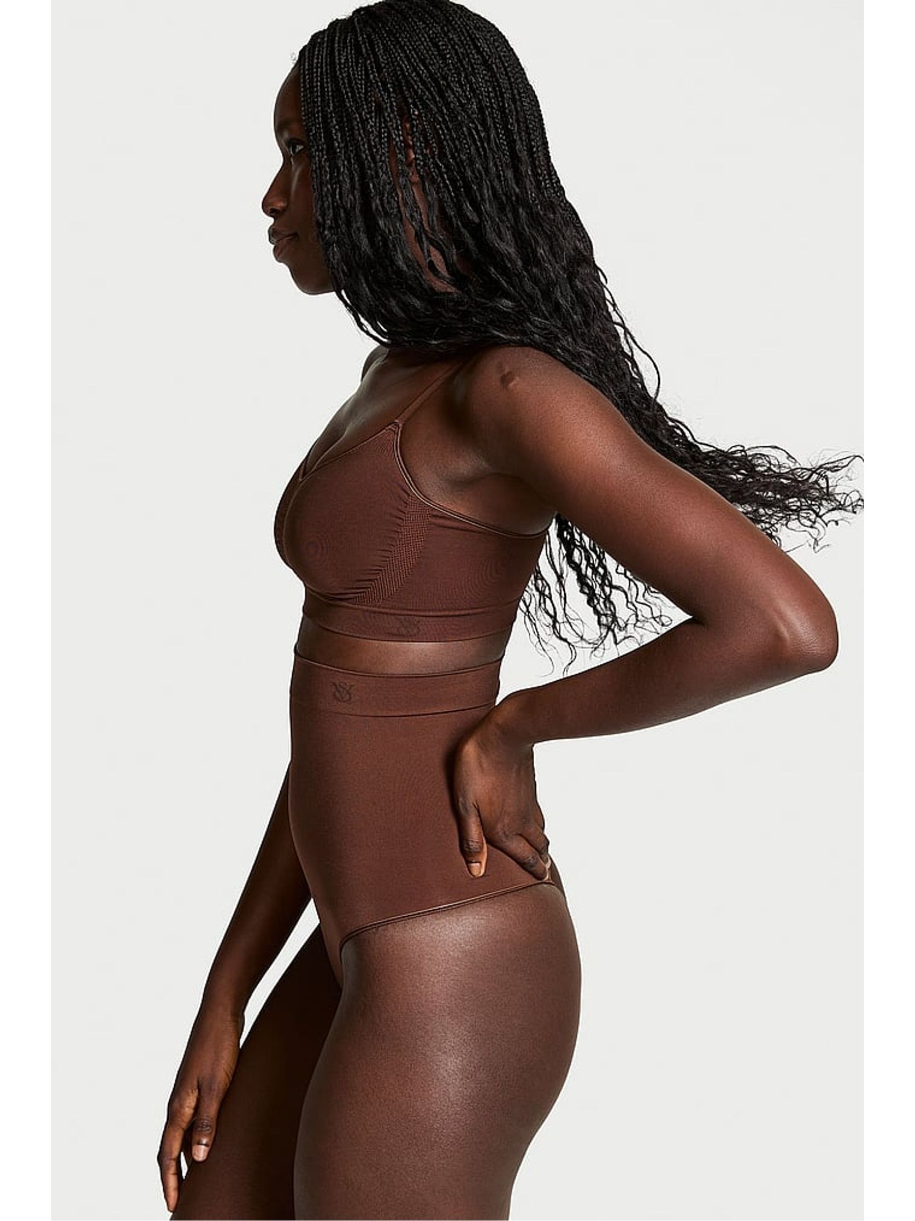 Ganache Nude Seamless Shaping High Waist Knickers - Image 3 of 4