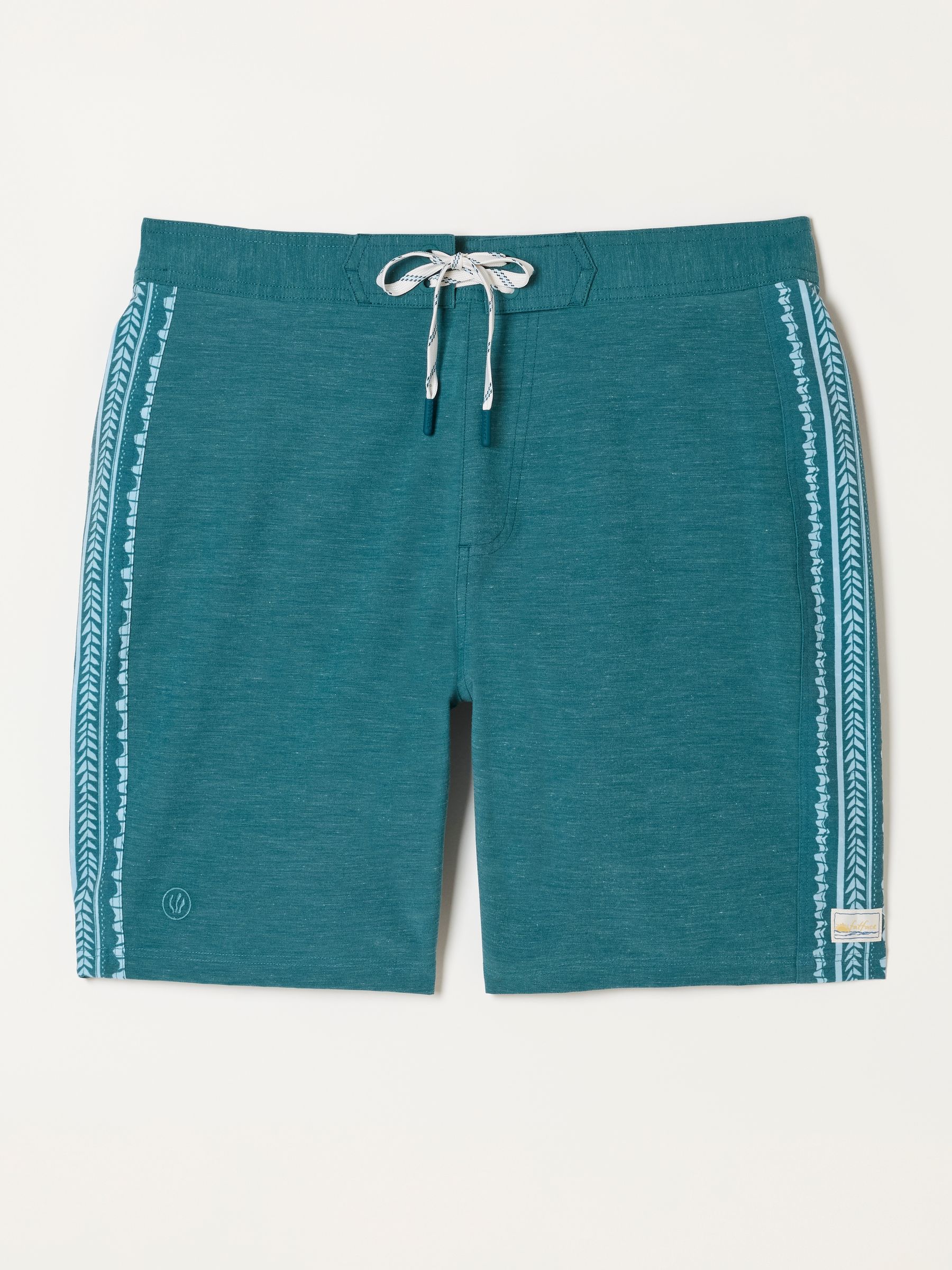 Dark Teal Blue Abstract Panel Board Short - Image 5 of 5 Dark Teal Blue Abstract Panel Board Short - Image 5 of 5